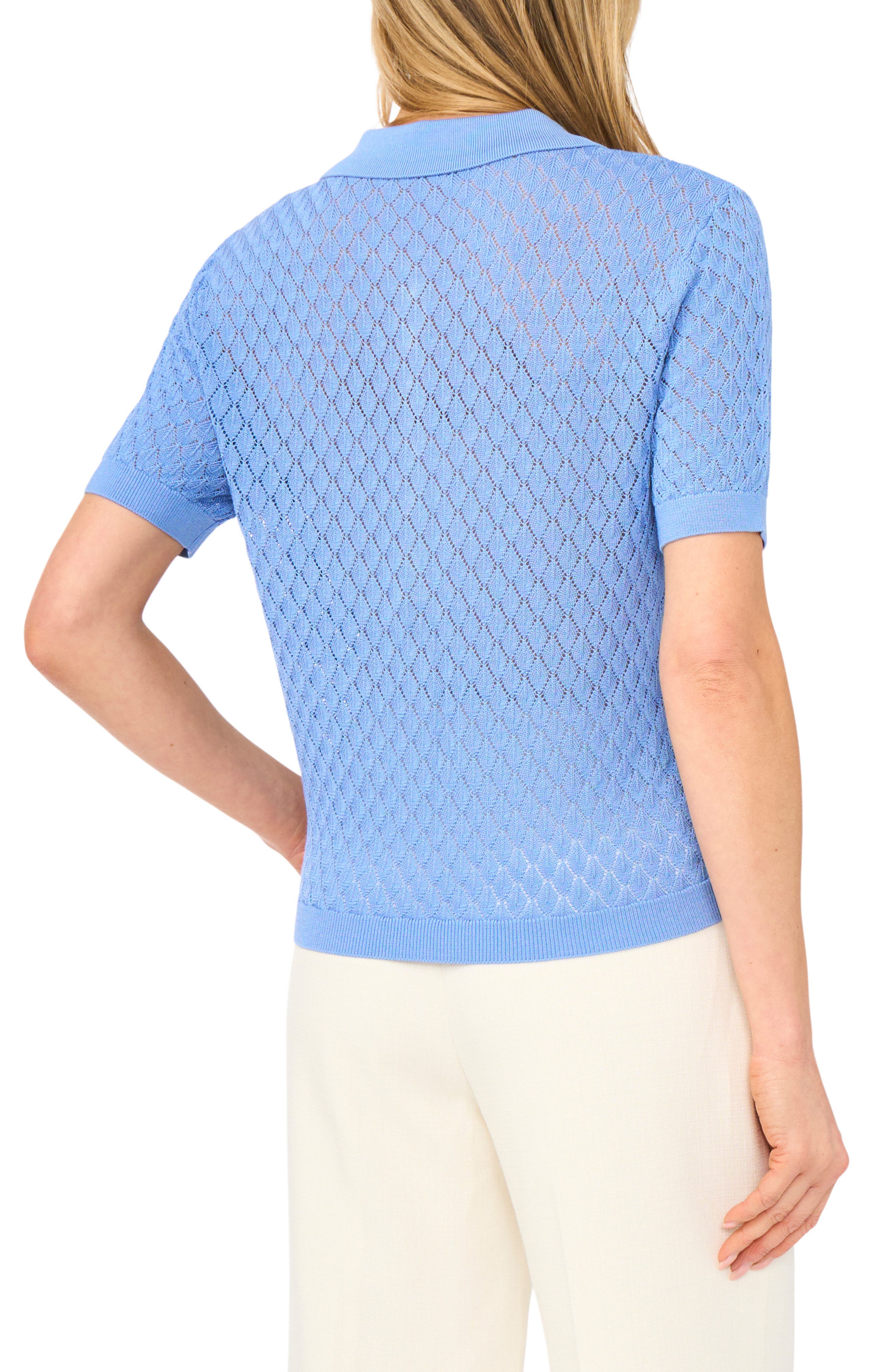 Clara Diamond Knit Polo - image 2