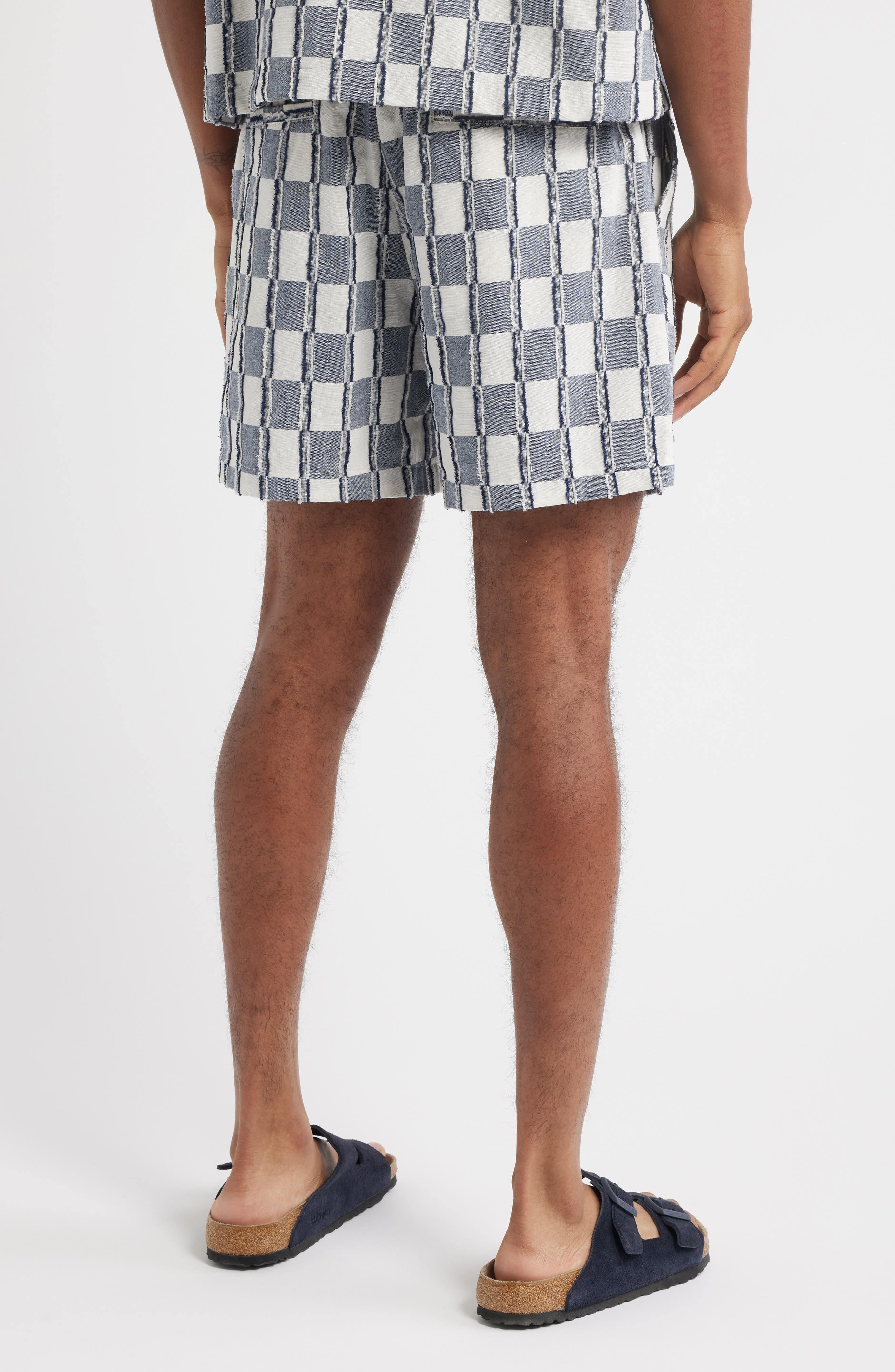 Andrew Check Cotton Shorts - image 2