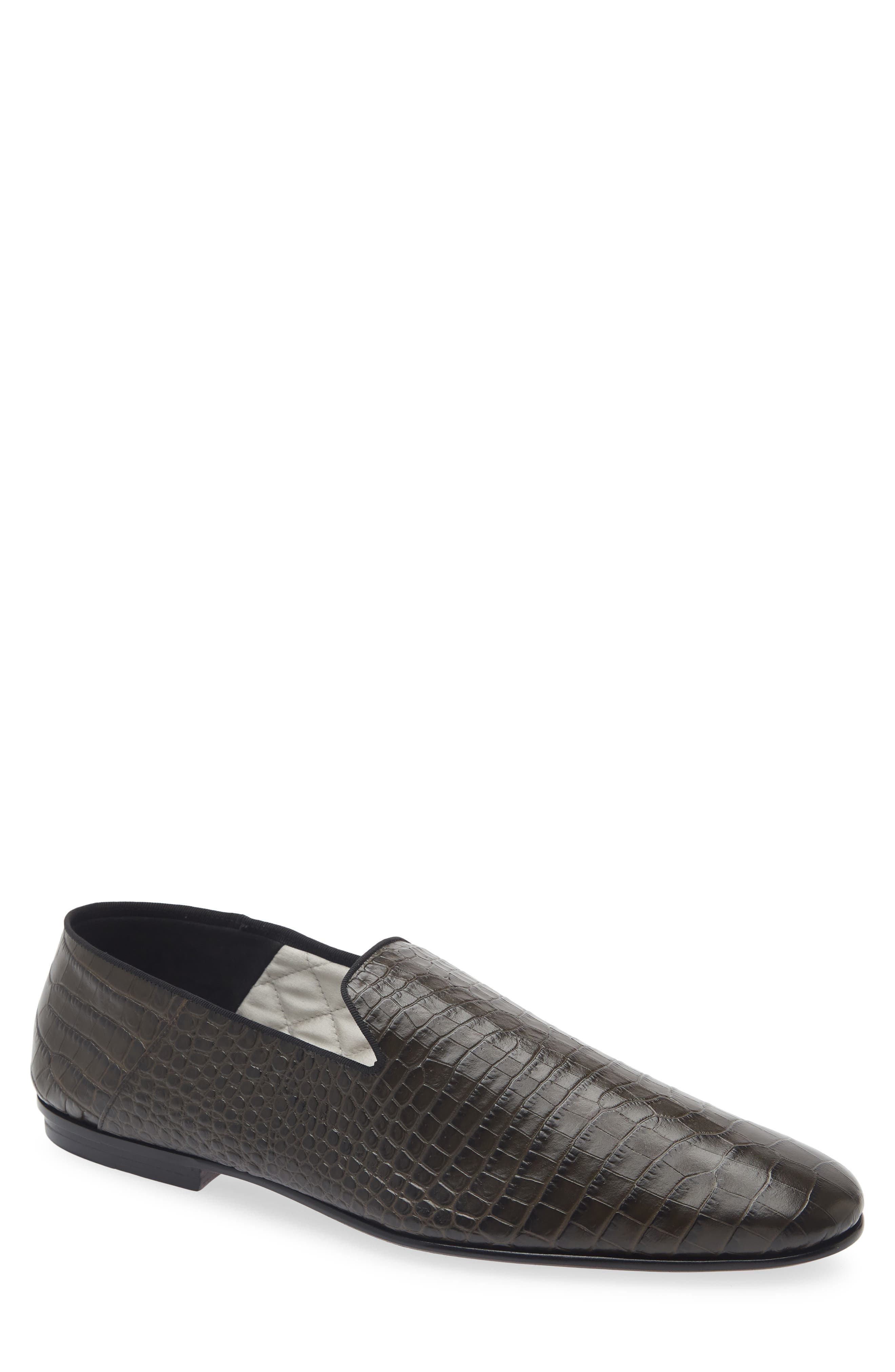 Steven Alligator Embossed Slipper - image 1