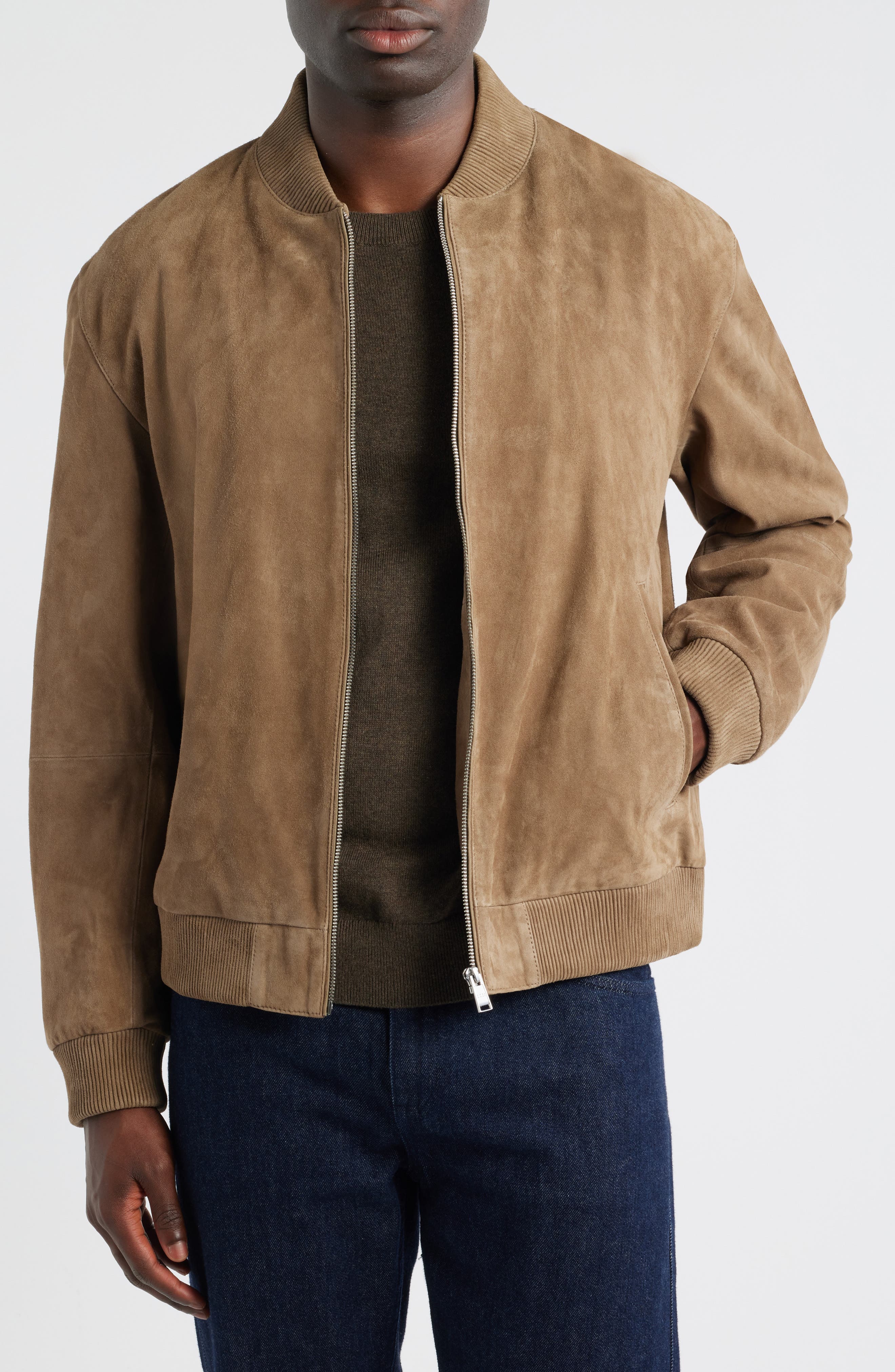 Muller Suede Bomber Jacket - image 1