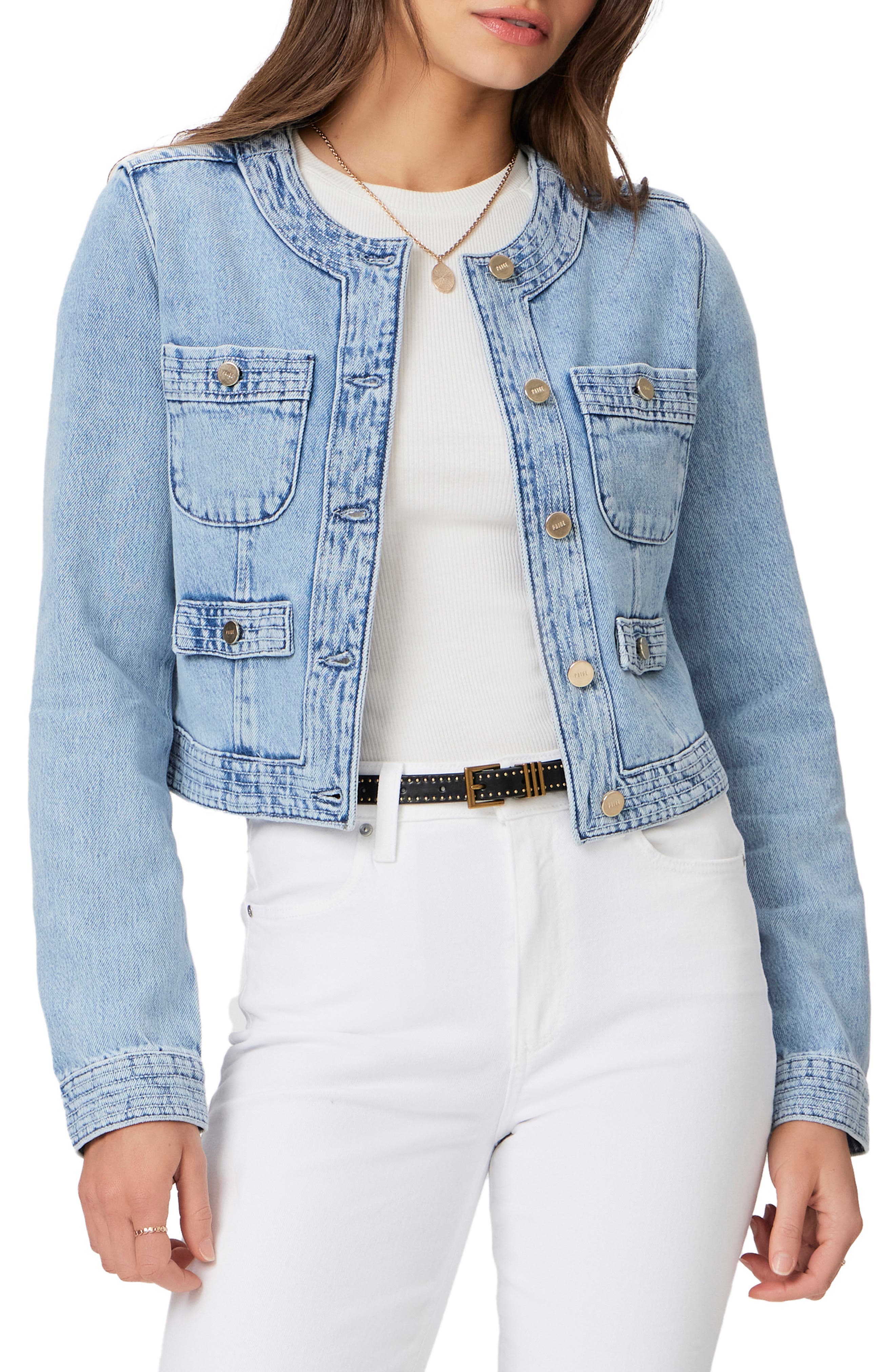 Kiya Crop Denim Jacket - image 1