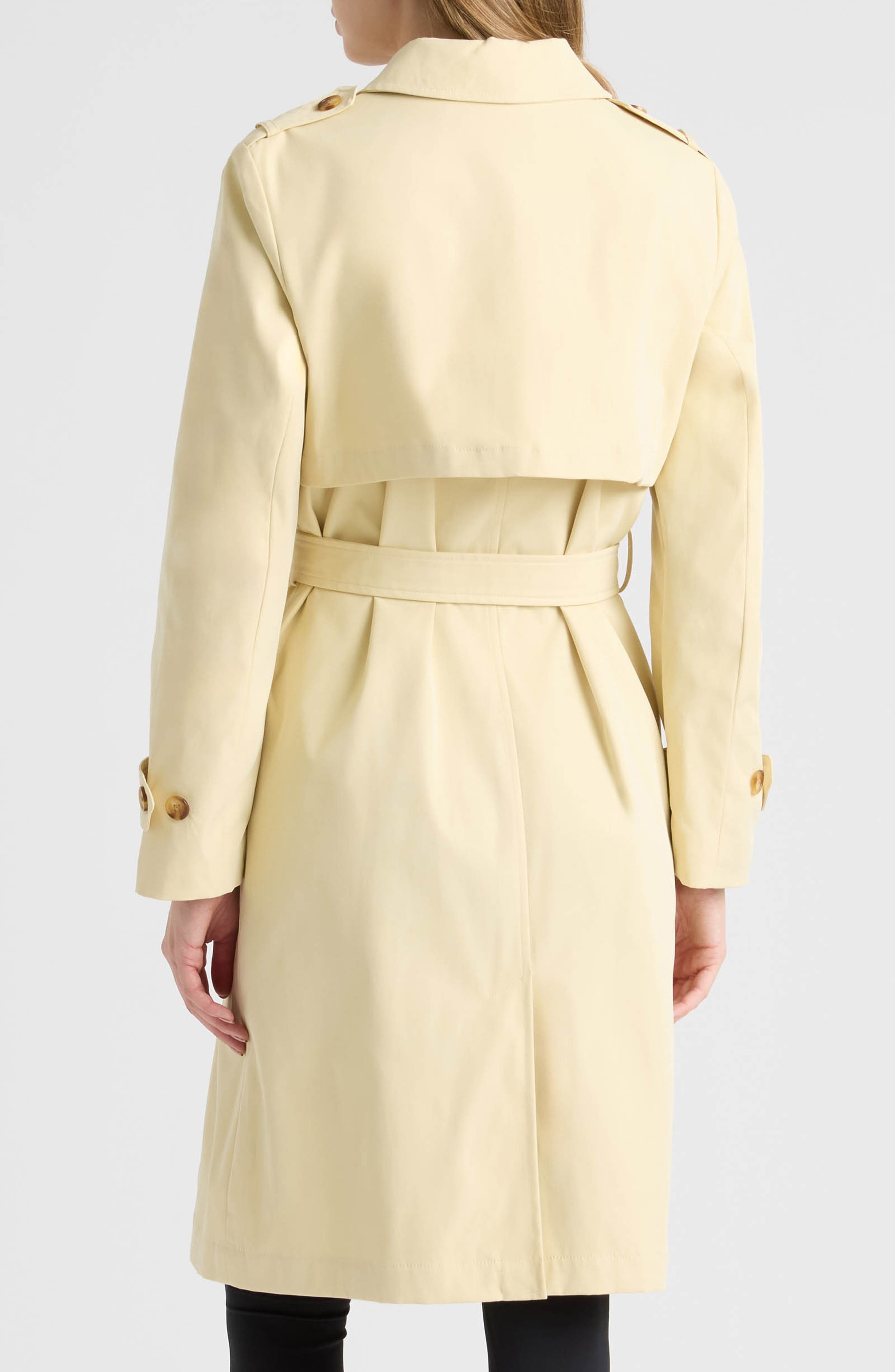 Belted Canvas Trench Coat - image 4