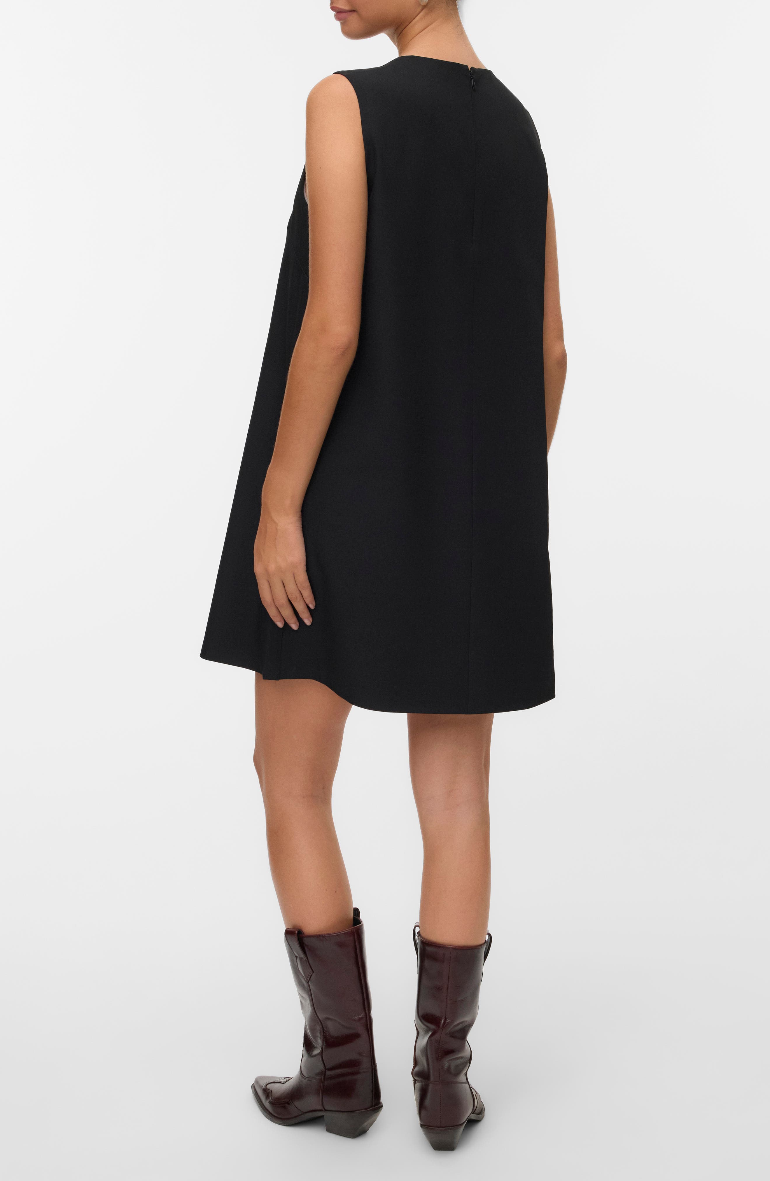 Fany Sleeveless Trapeze Minidress - image 2