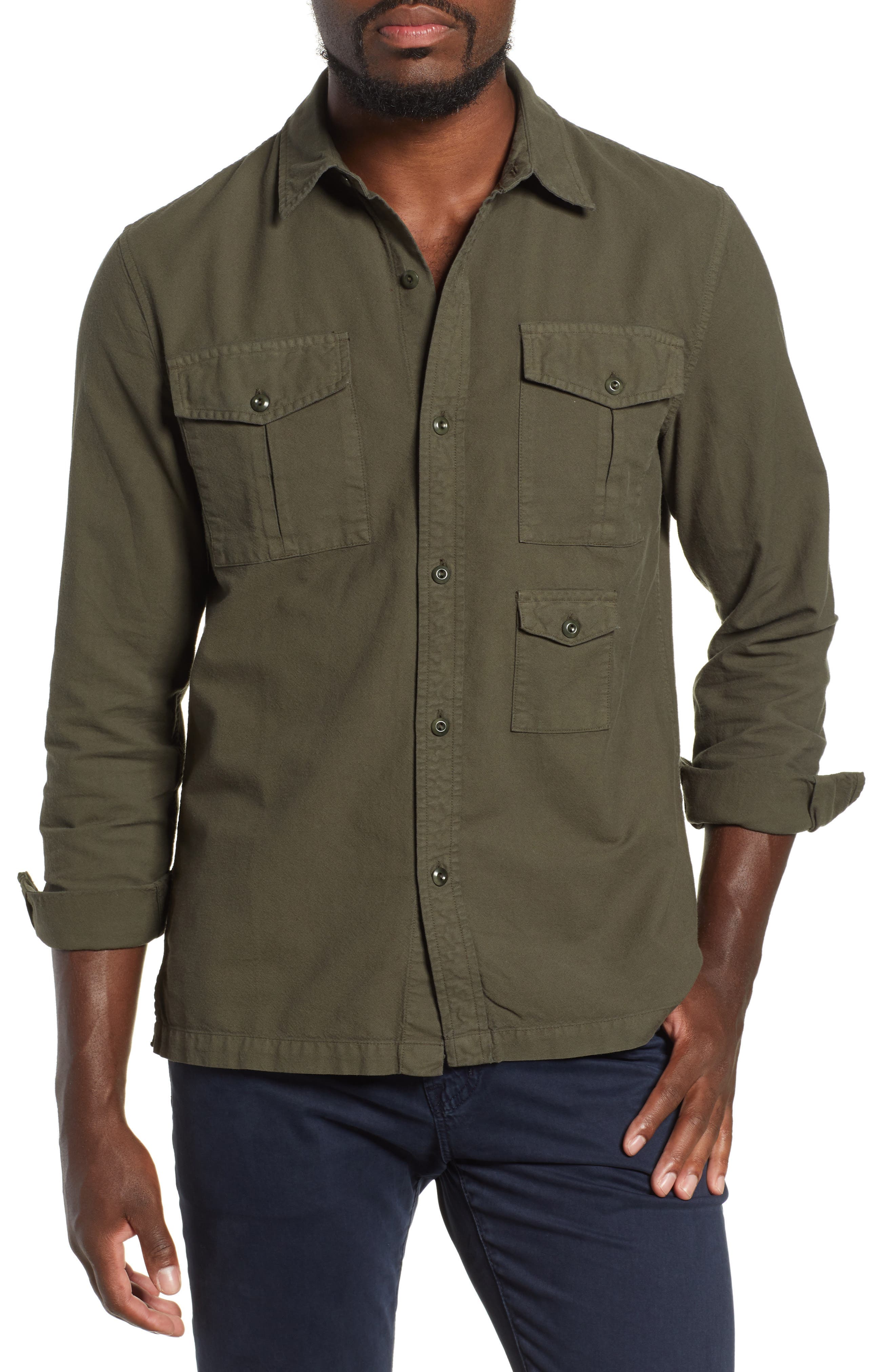 Pioneer Tri-Pocket Long Sleeve Slim Fit Shirt - image 1