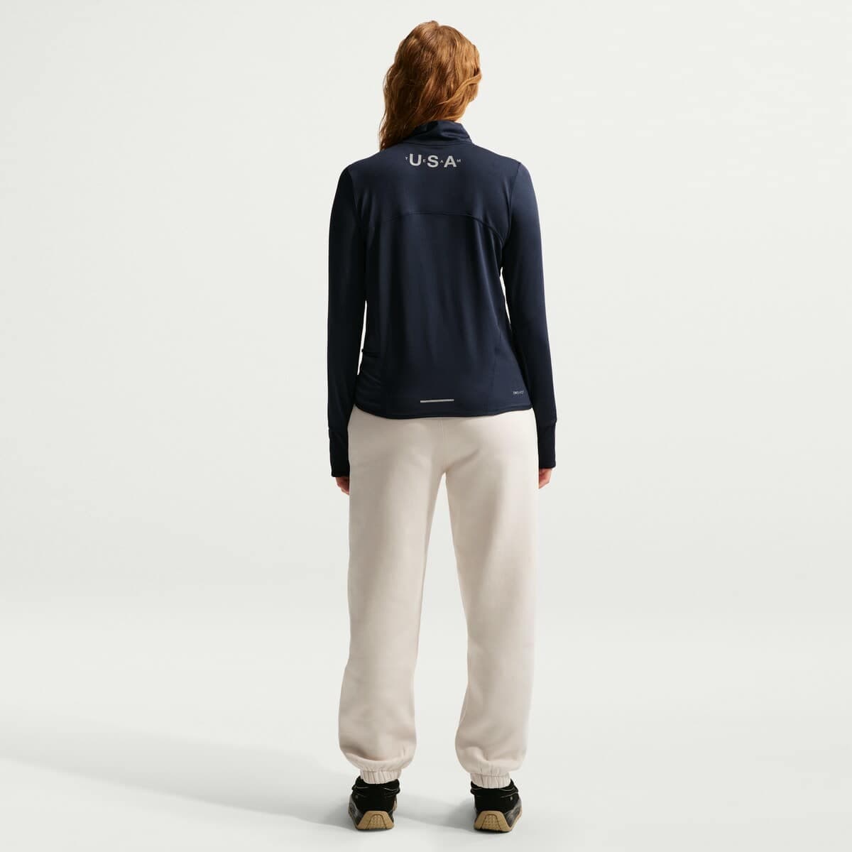 Women's Nike ACG  Navy Team USA Element Dri-FIT Half-Zip Jacket - image 2