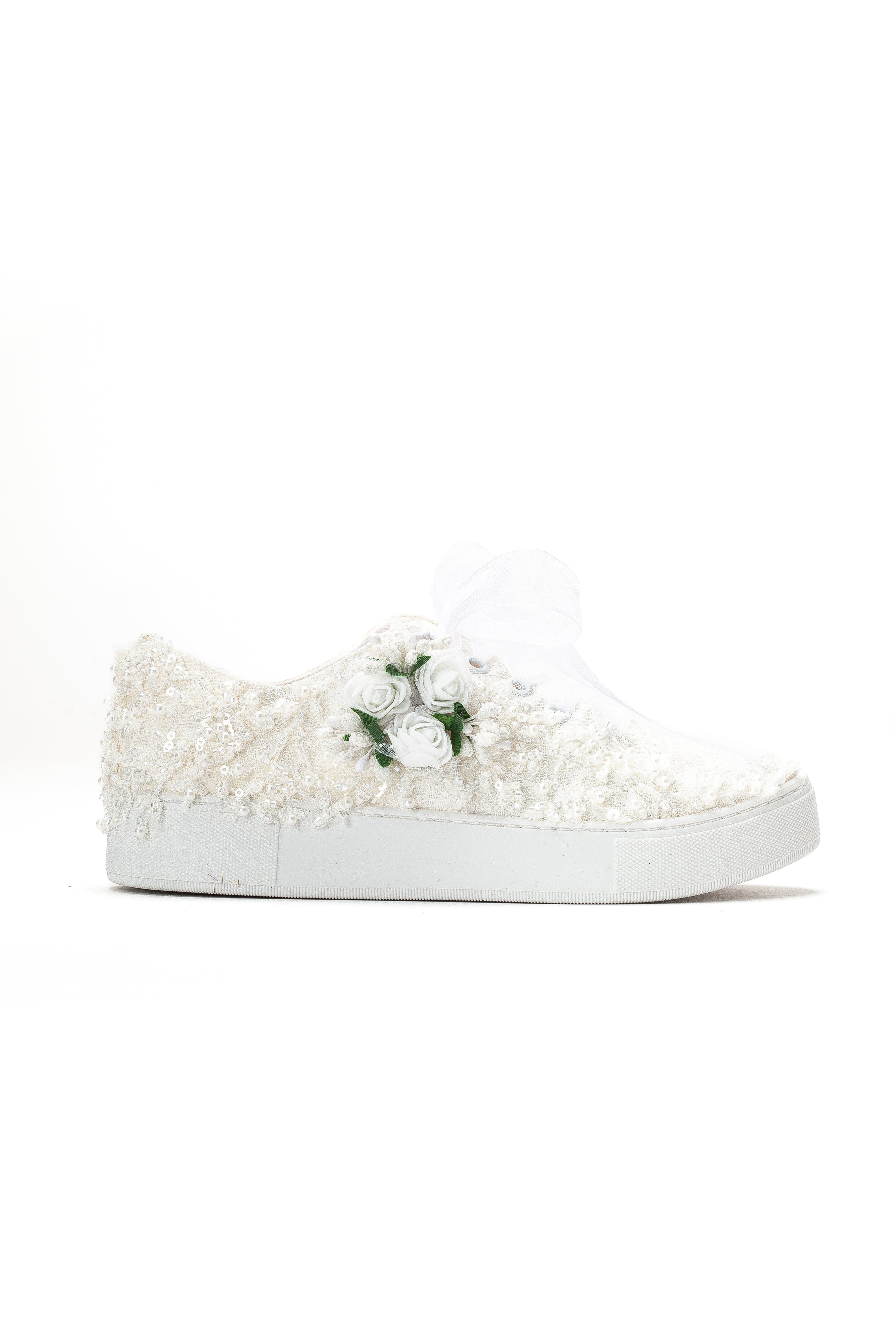Rosalie Flower Bridal Sneaker - image 2