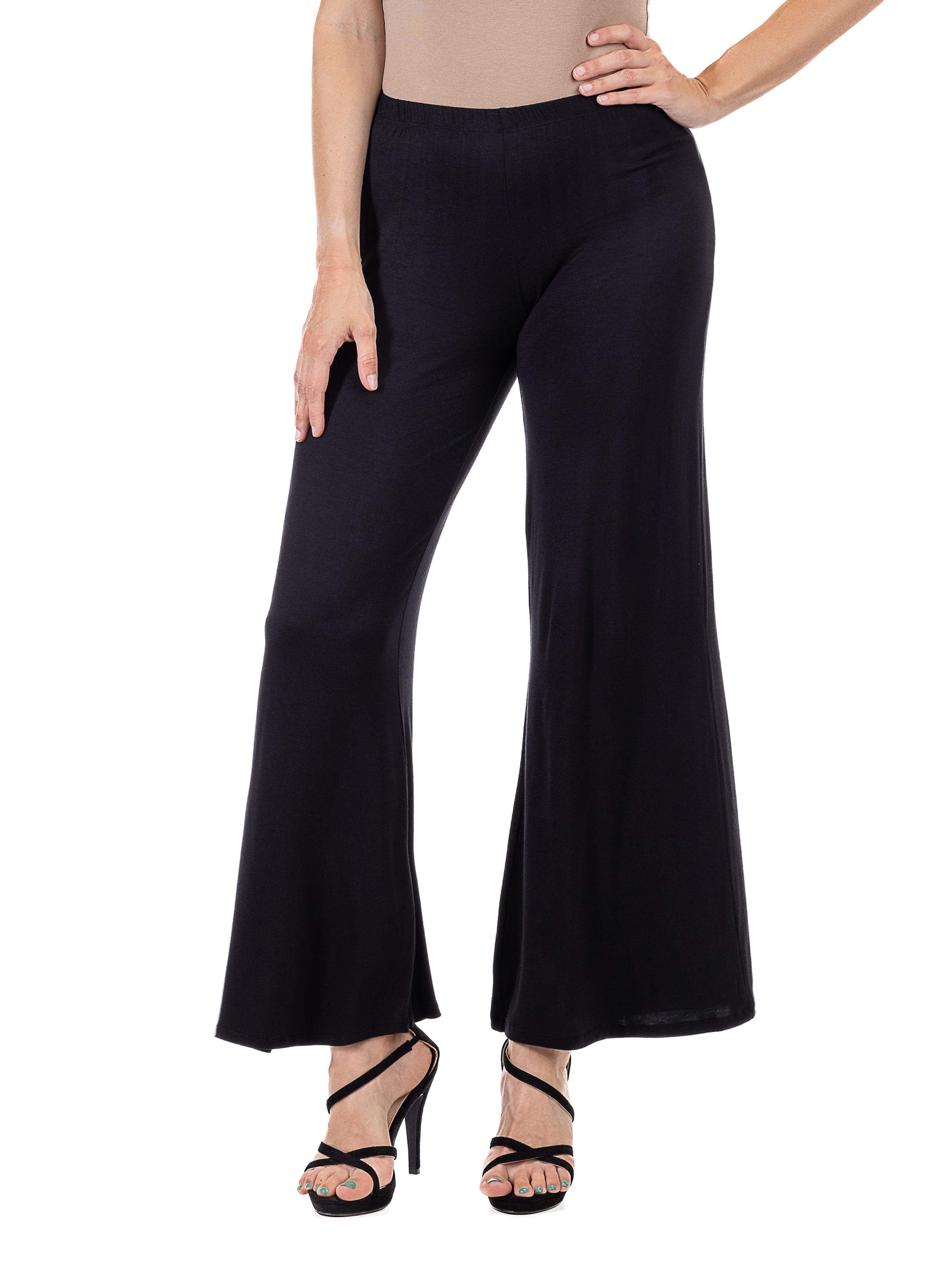 Comfortable Solid Color Palazzo Pants - image 1