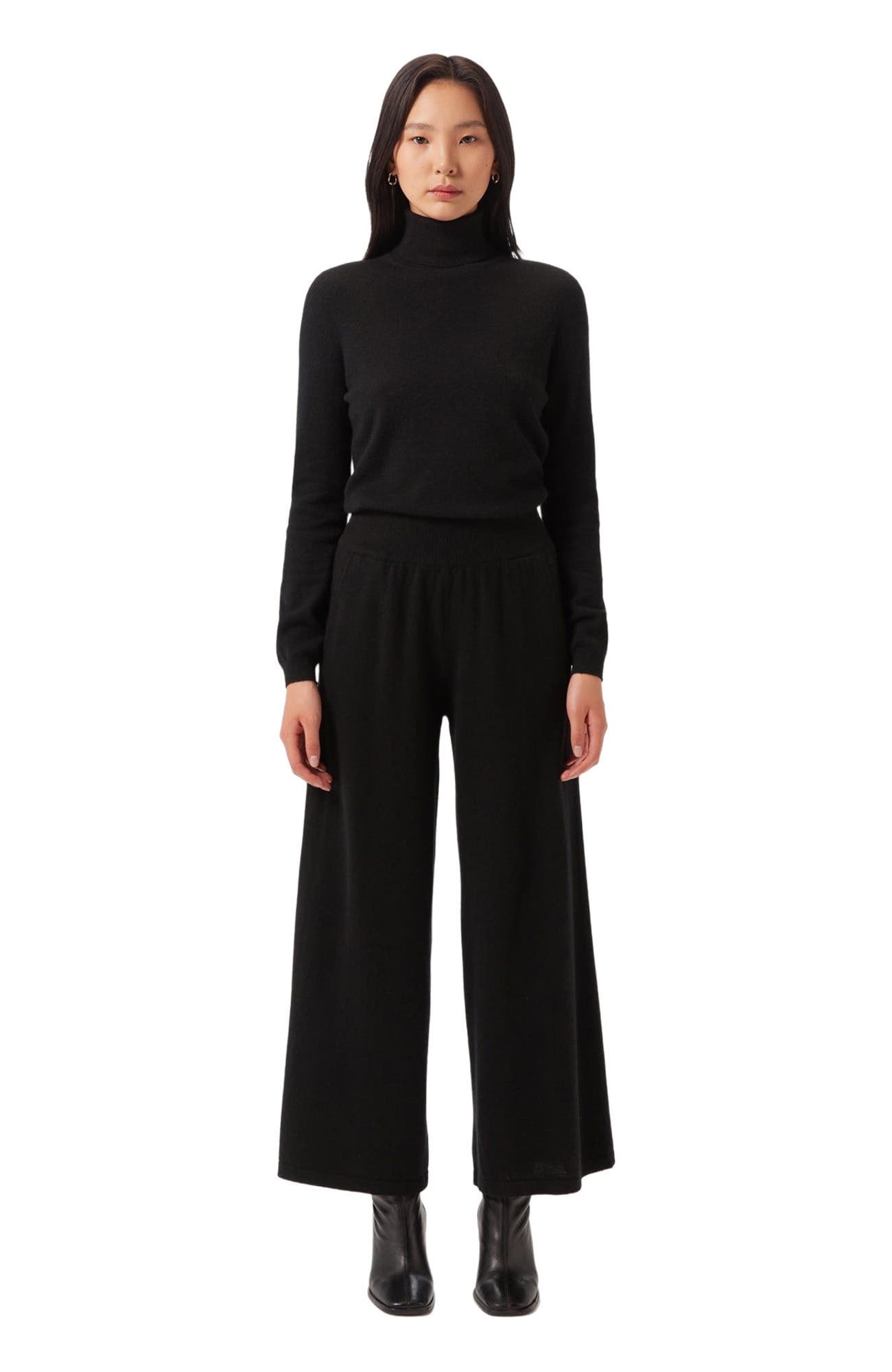 Wide-Leg Cashmere Pants - image 3