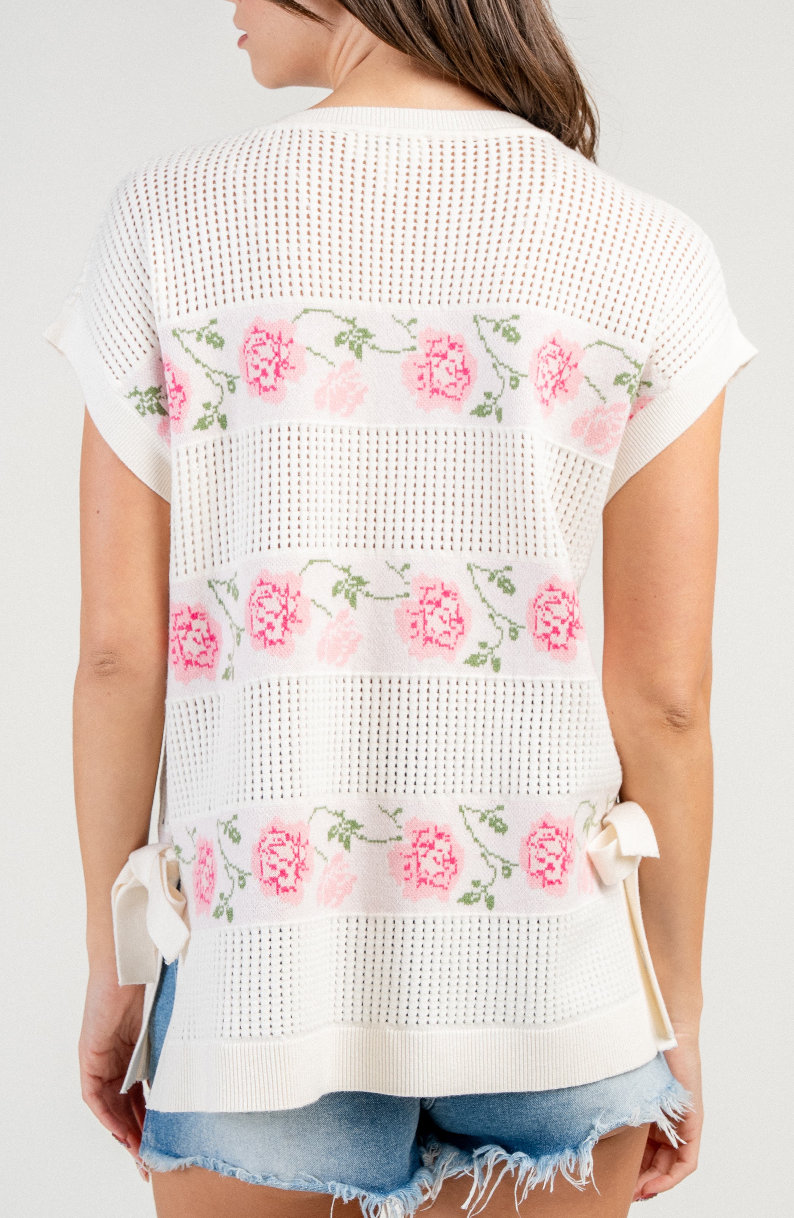 Rose Mohair Intarsia Sweater - image 2