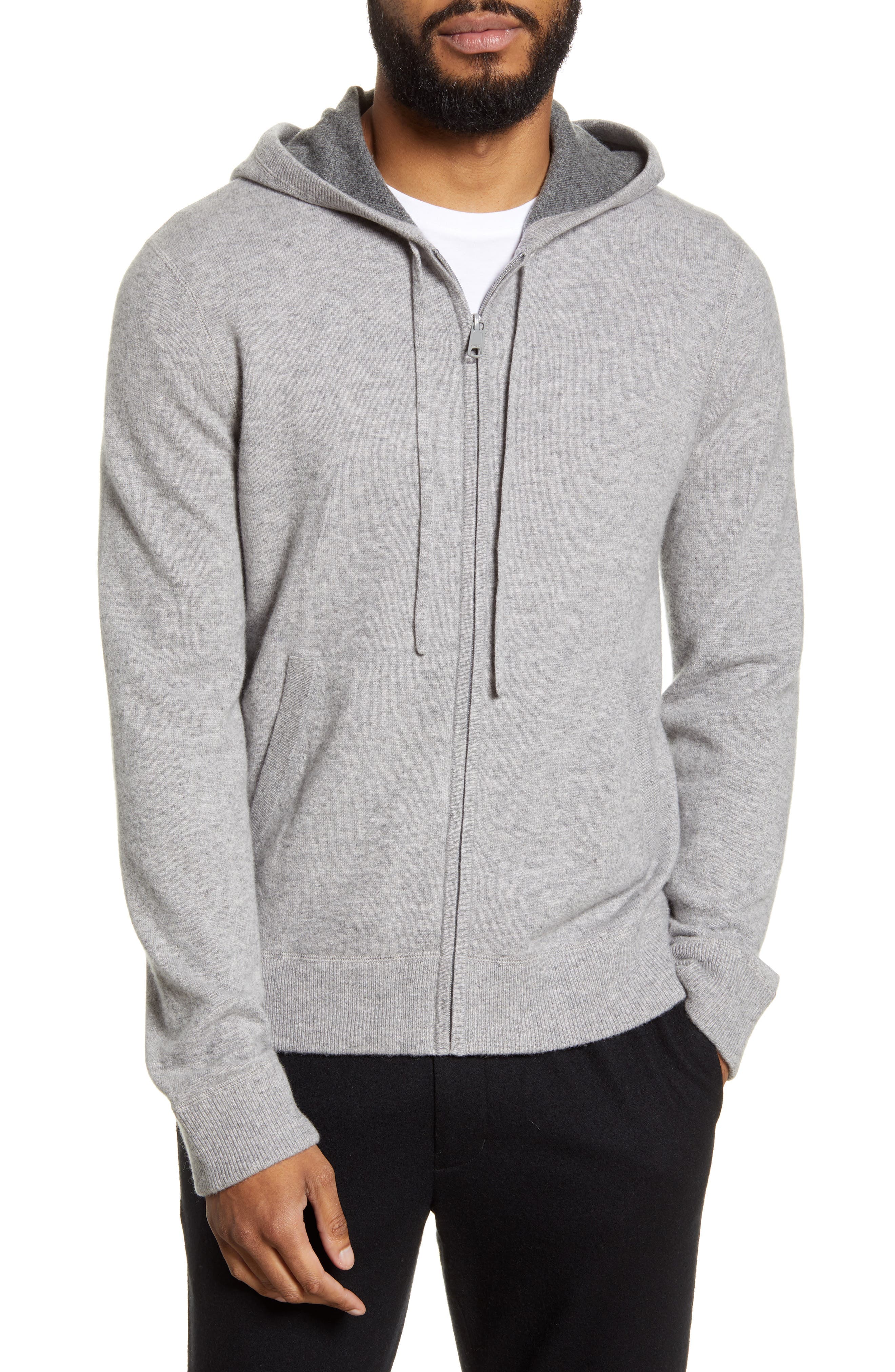 Regular Fit Zip Cashmere Hoodie - image 1