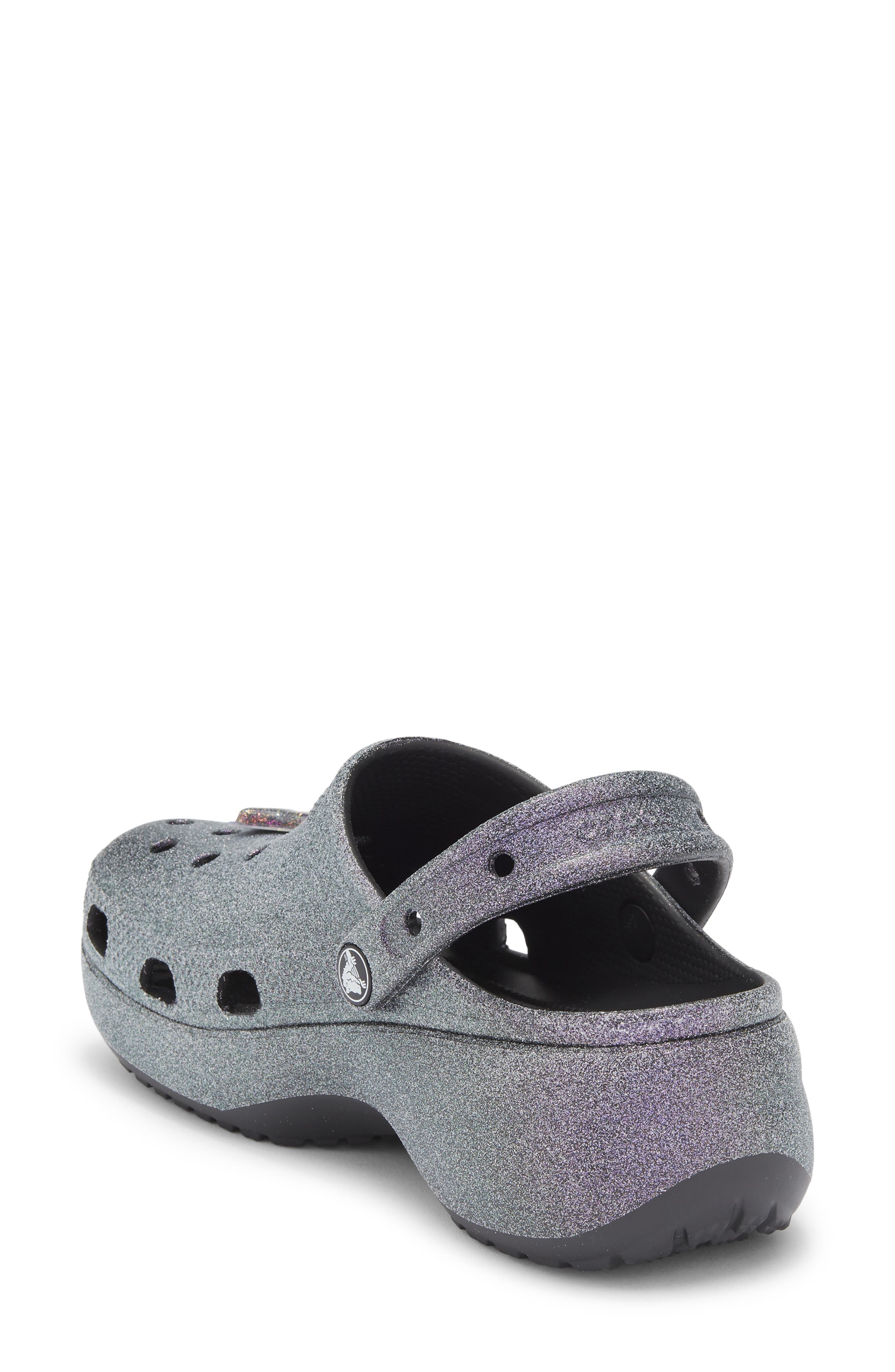 Iridescent Glitter Platform Clog - image 2