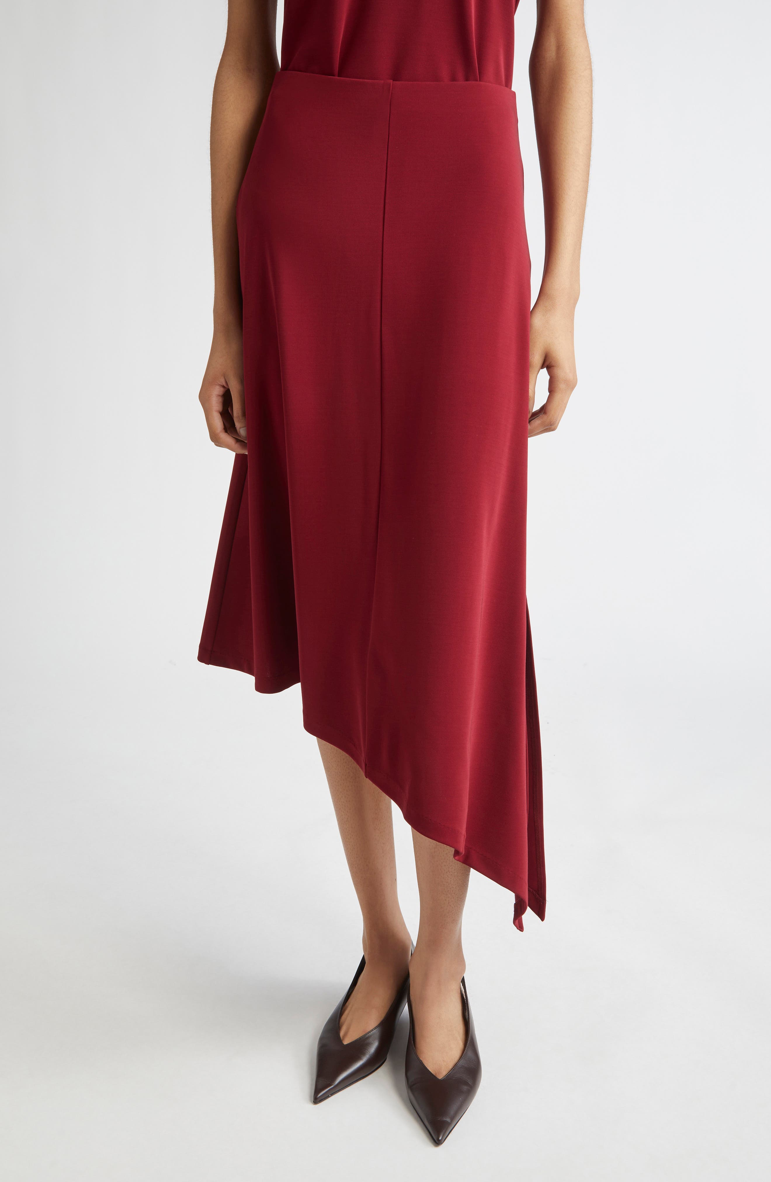 Mire Asymmetric Slit Skirt - image 1