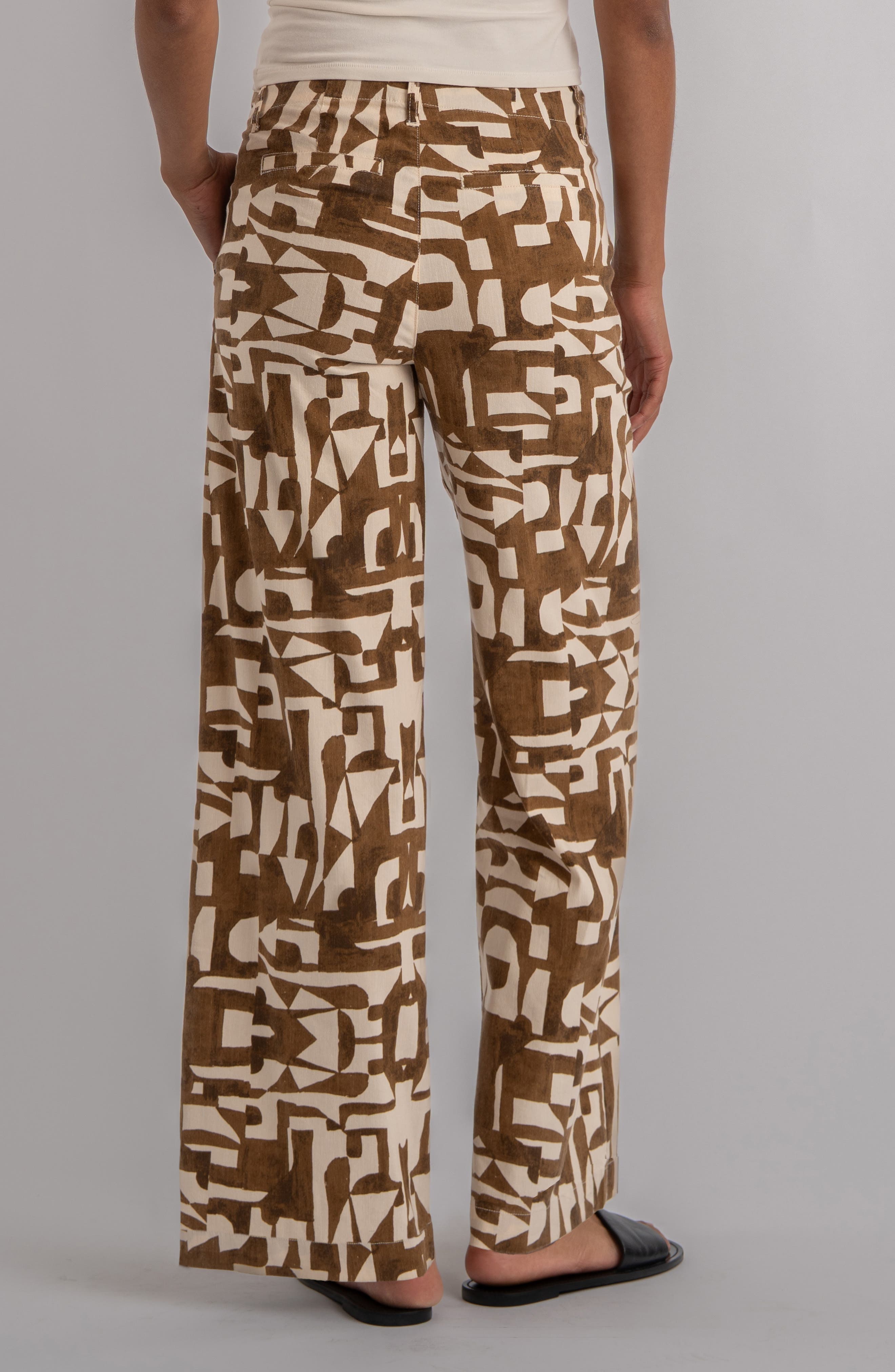 Meg Print High Waist Wide Leg Pants - image 4