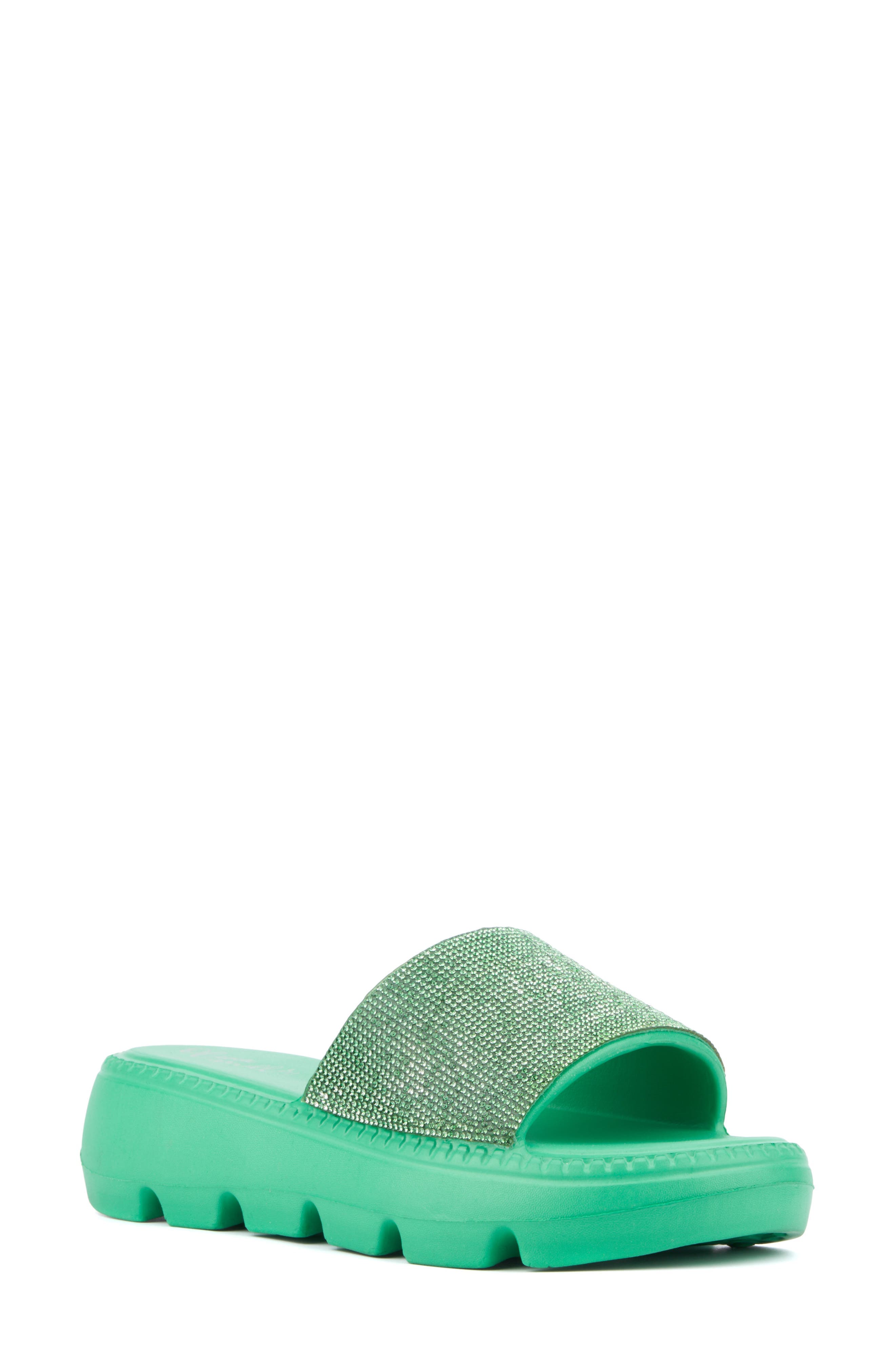 Glitter Gaze Platform Slide Sandal - image 1