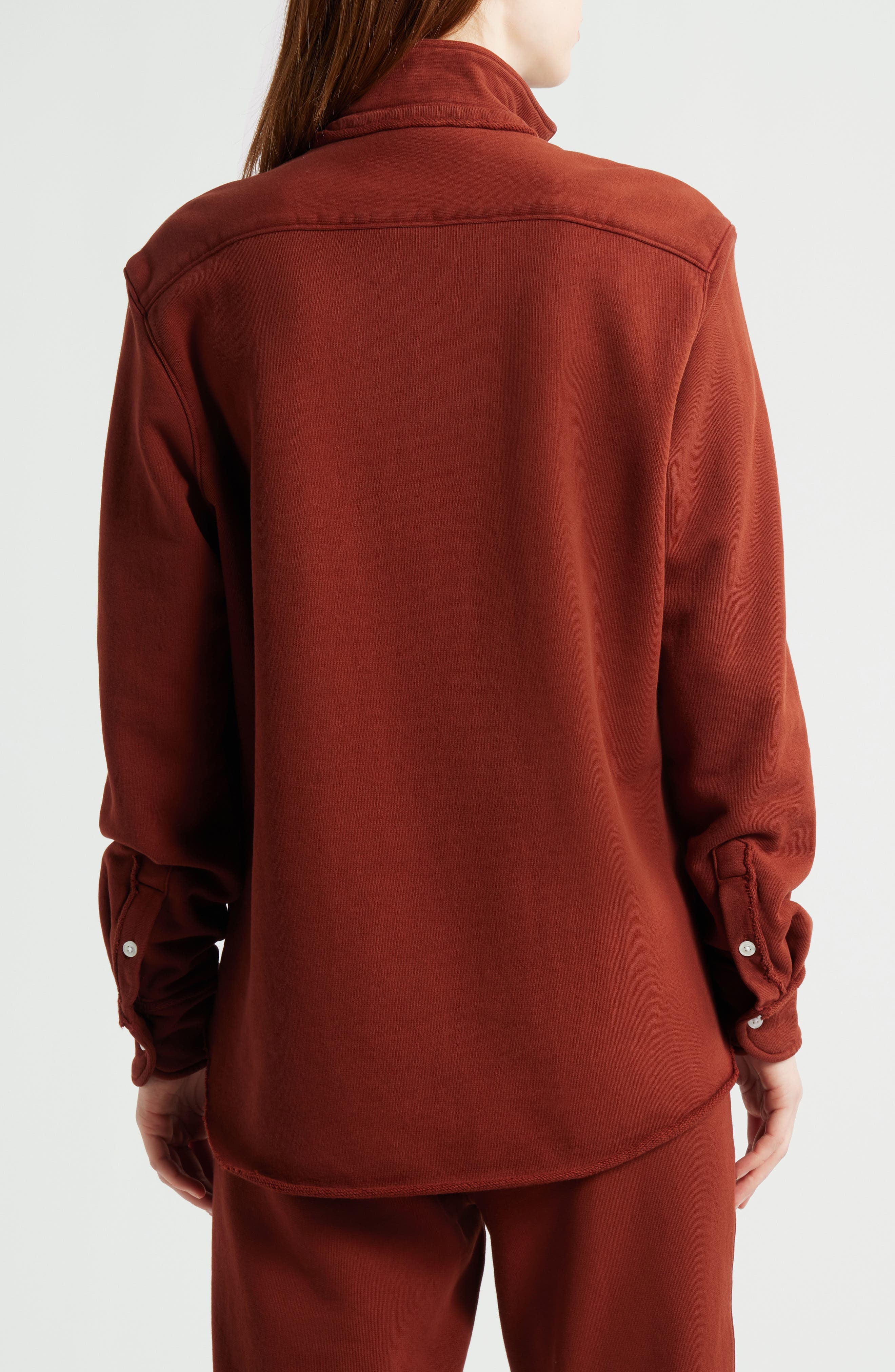 Eileen Relaxed Terry Button-Up Shirt - image 2