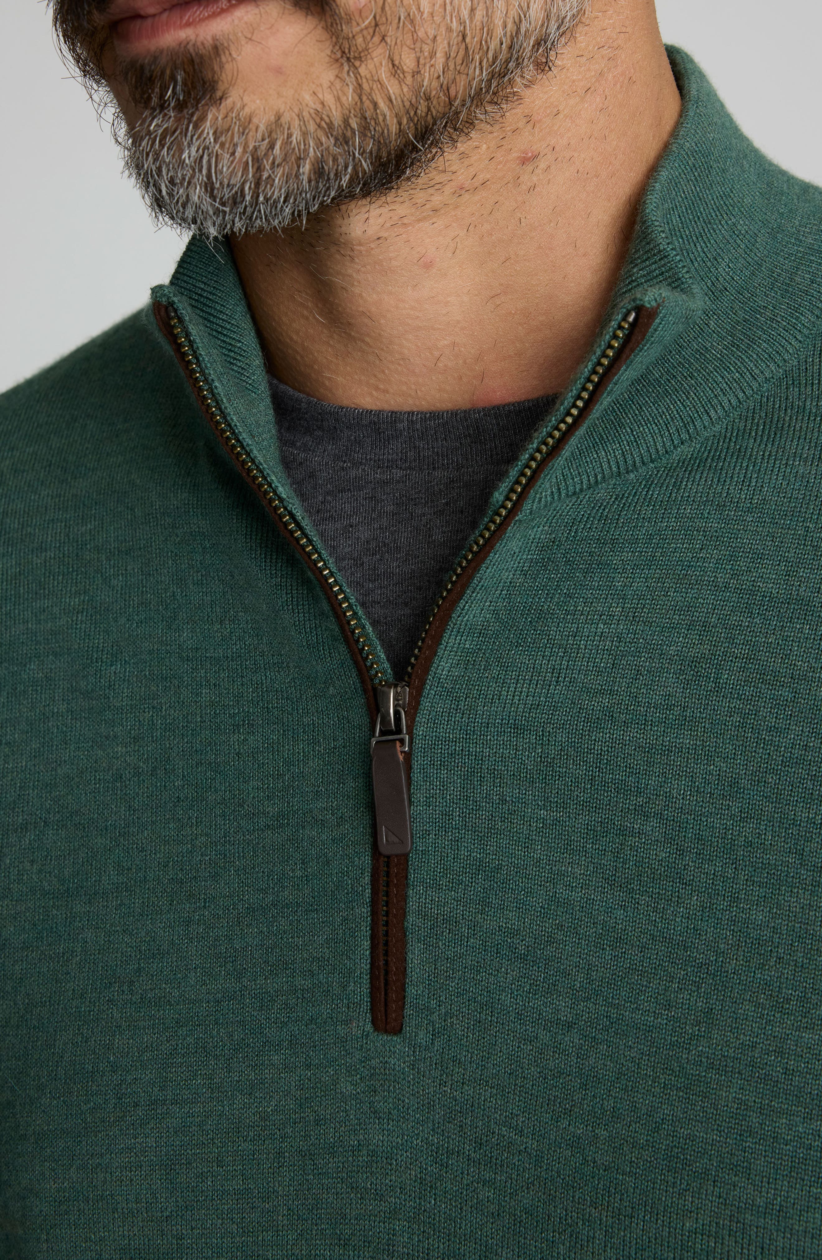 Belguardo Merino Wool Quarter Zip Sweater - image 2