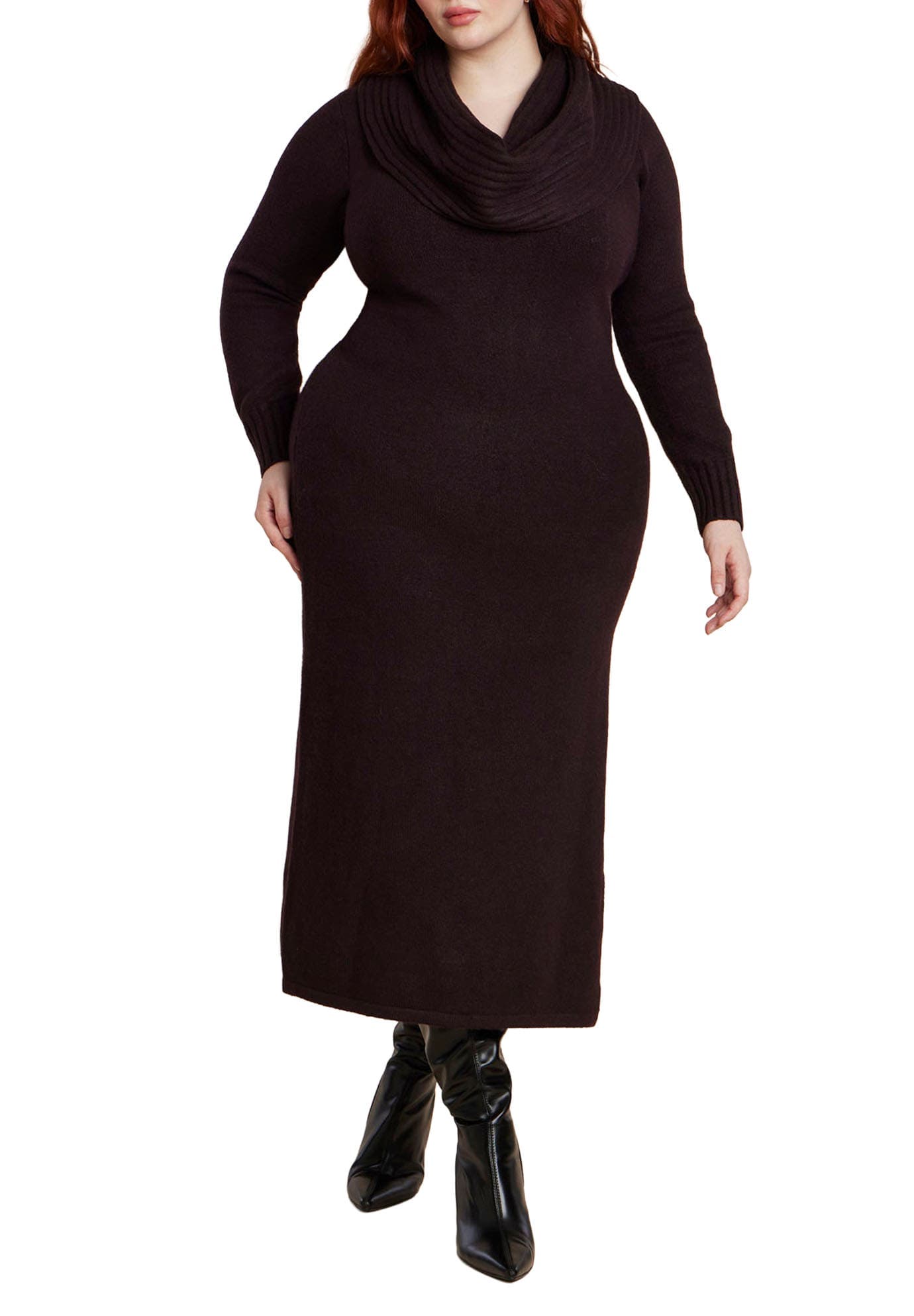 Cowl Sweater Dress - image 1