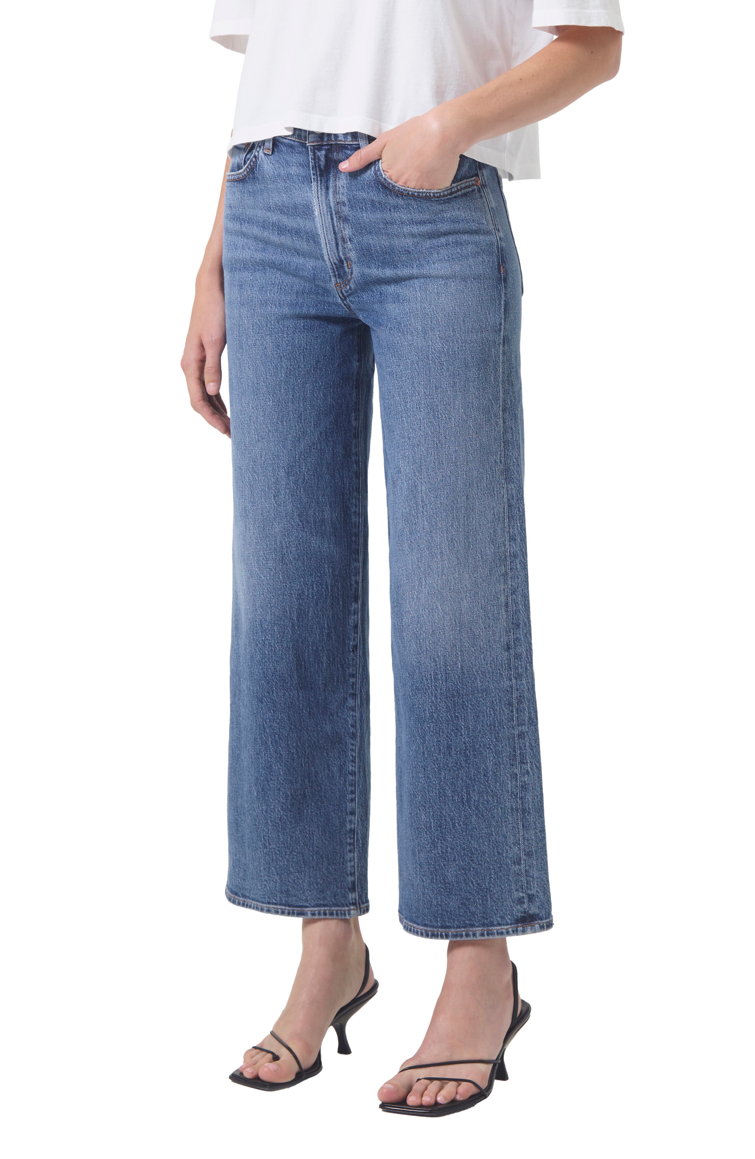 Harper High Waist Ankle Wide Leg Jeans - image 1