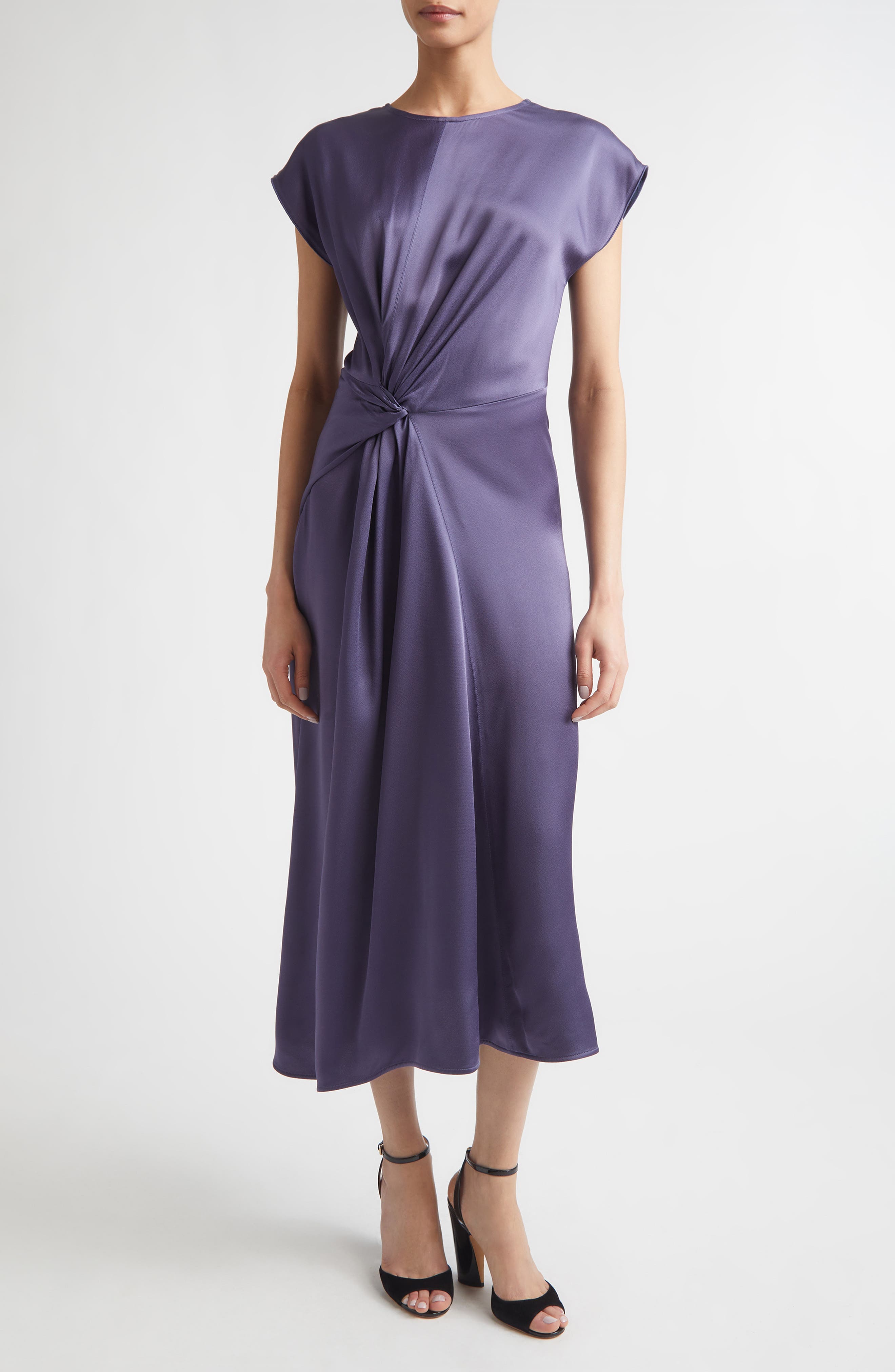 Aria Twist Waist Asymmetric Midi Dress - image 3