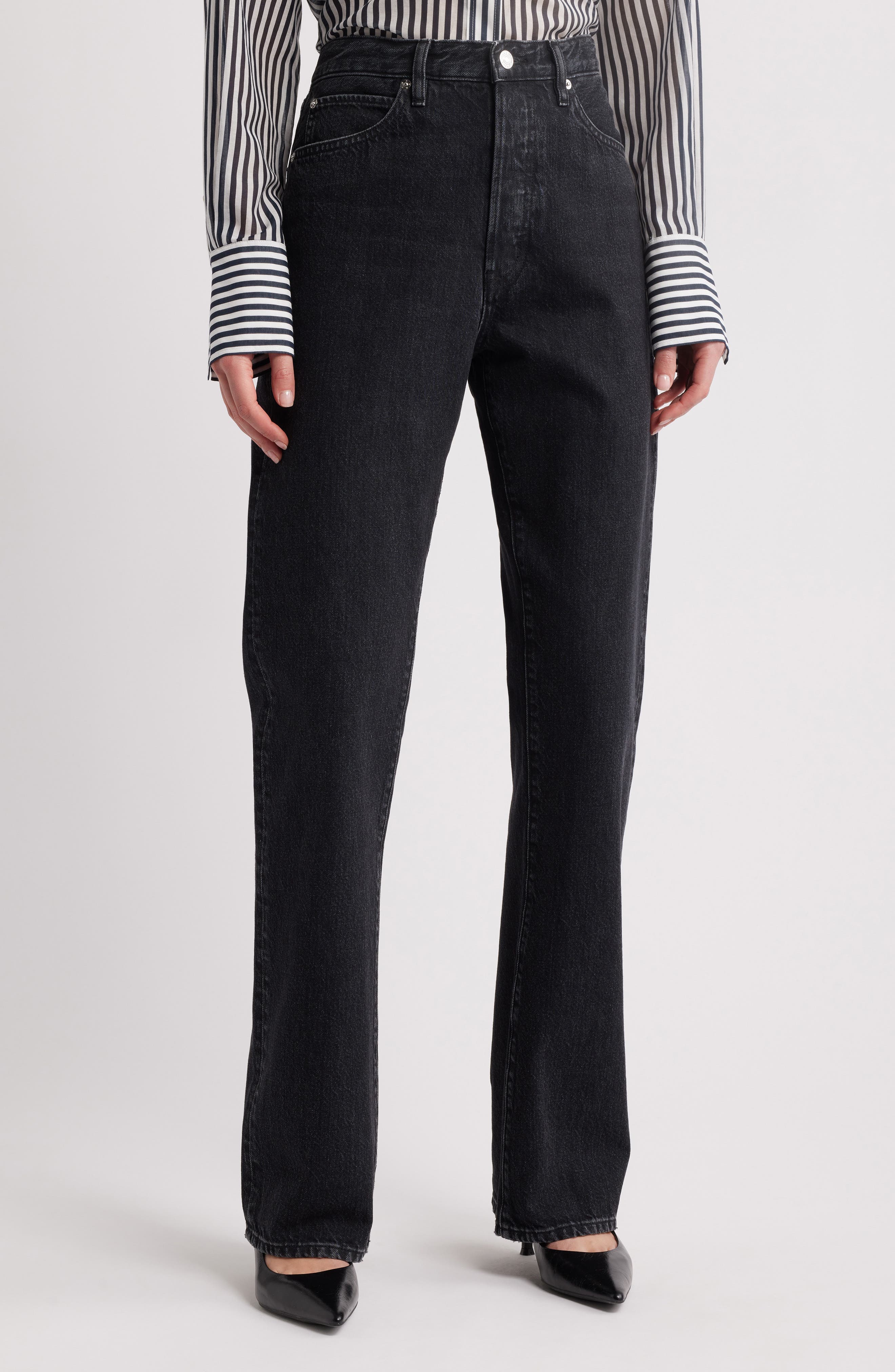 The Vertical High Waist Relaxed Straight Leg Jeans - image 1