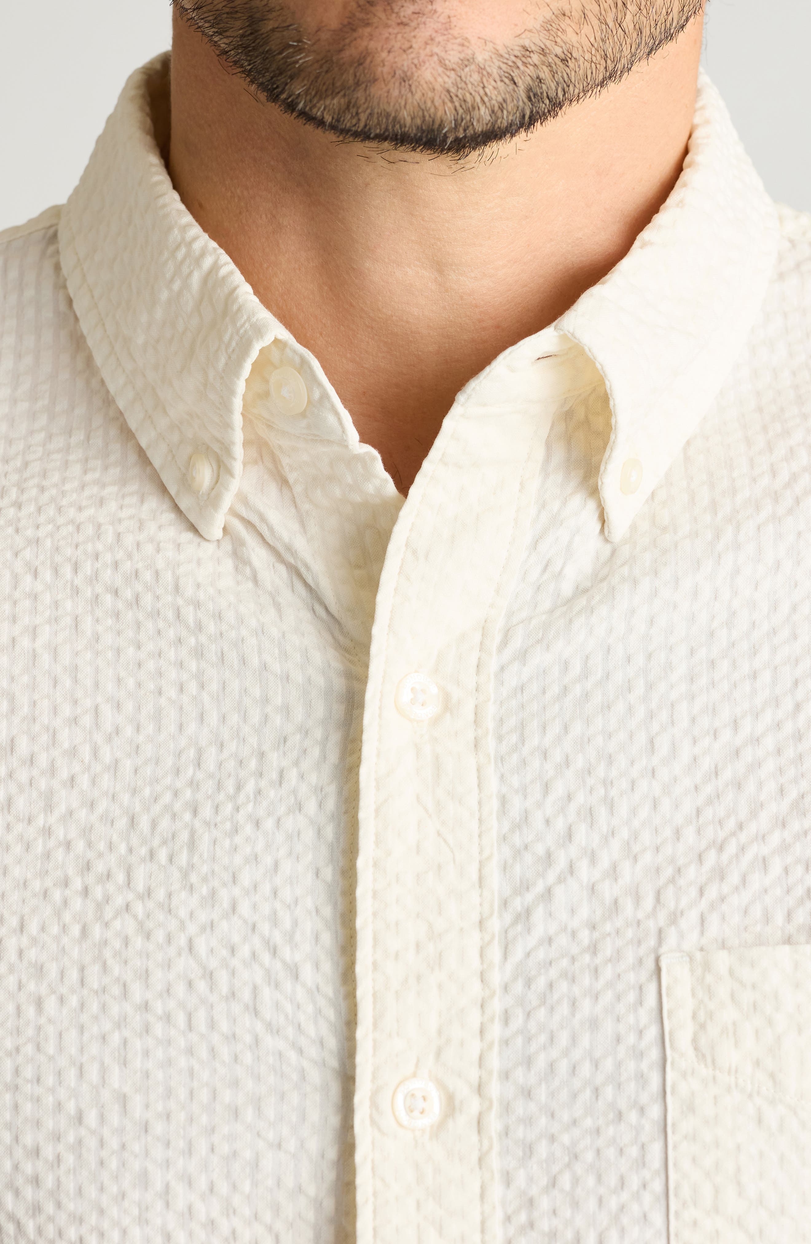 Everyday Slim Fit Cotton Seersucker Button-Down Shirt - image 2
