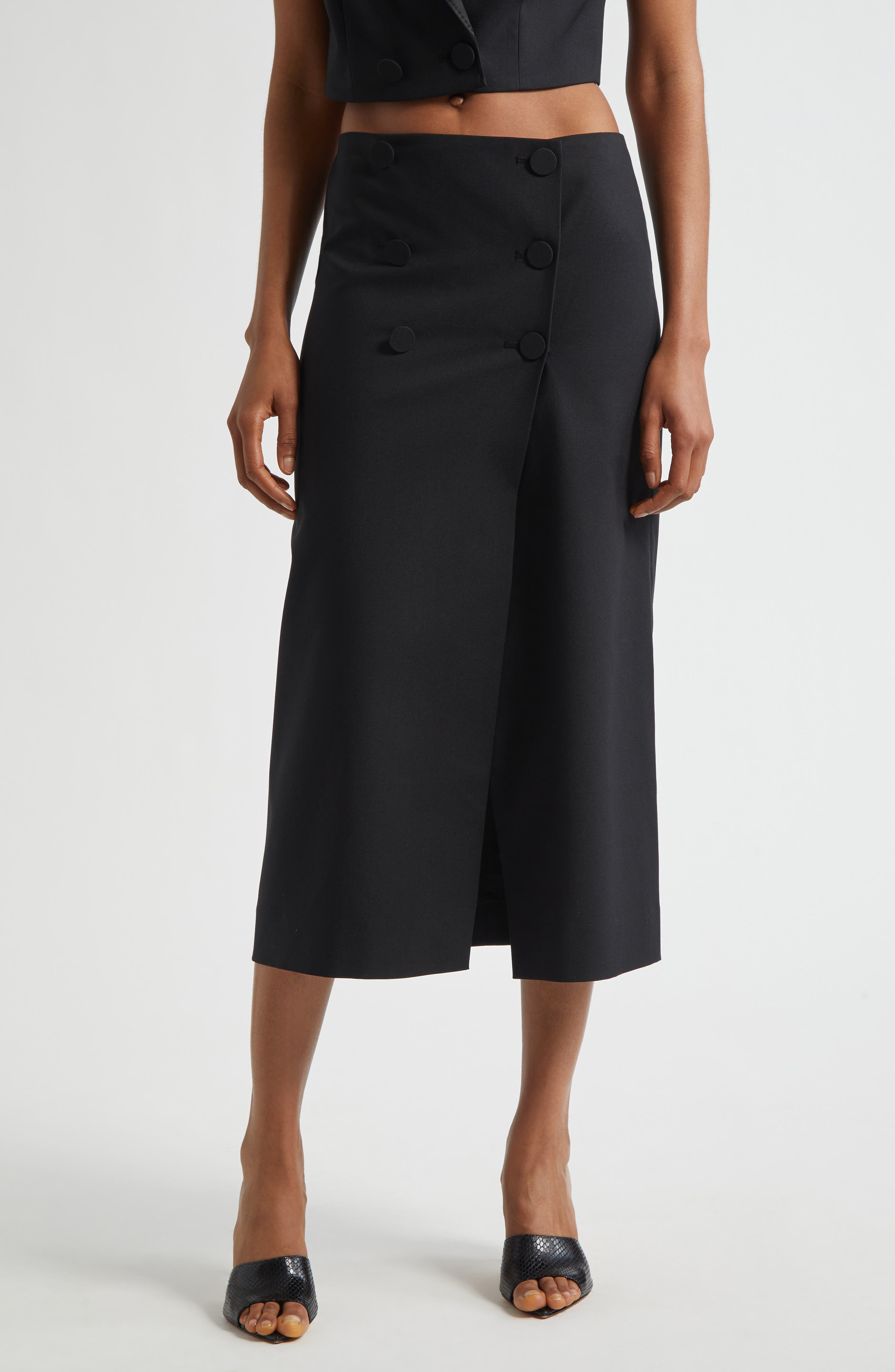 Febe Tuxedo Pencil Skirt