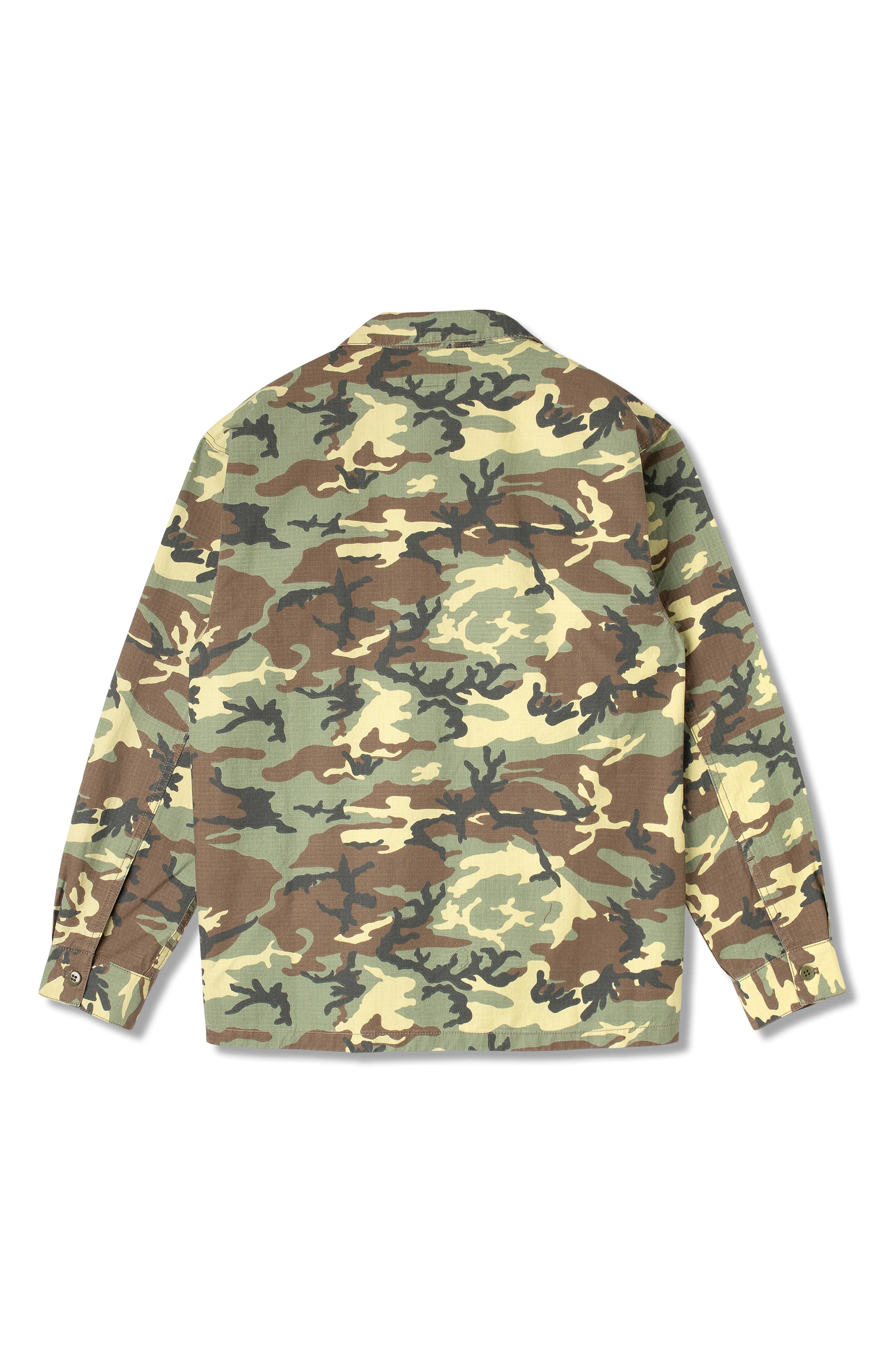 Woodland Camo Cotton Ripstop Button-Up Shirt - image 2