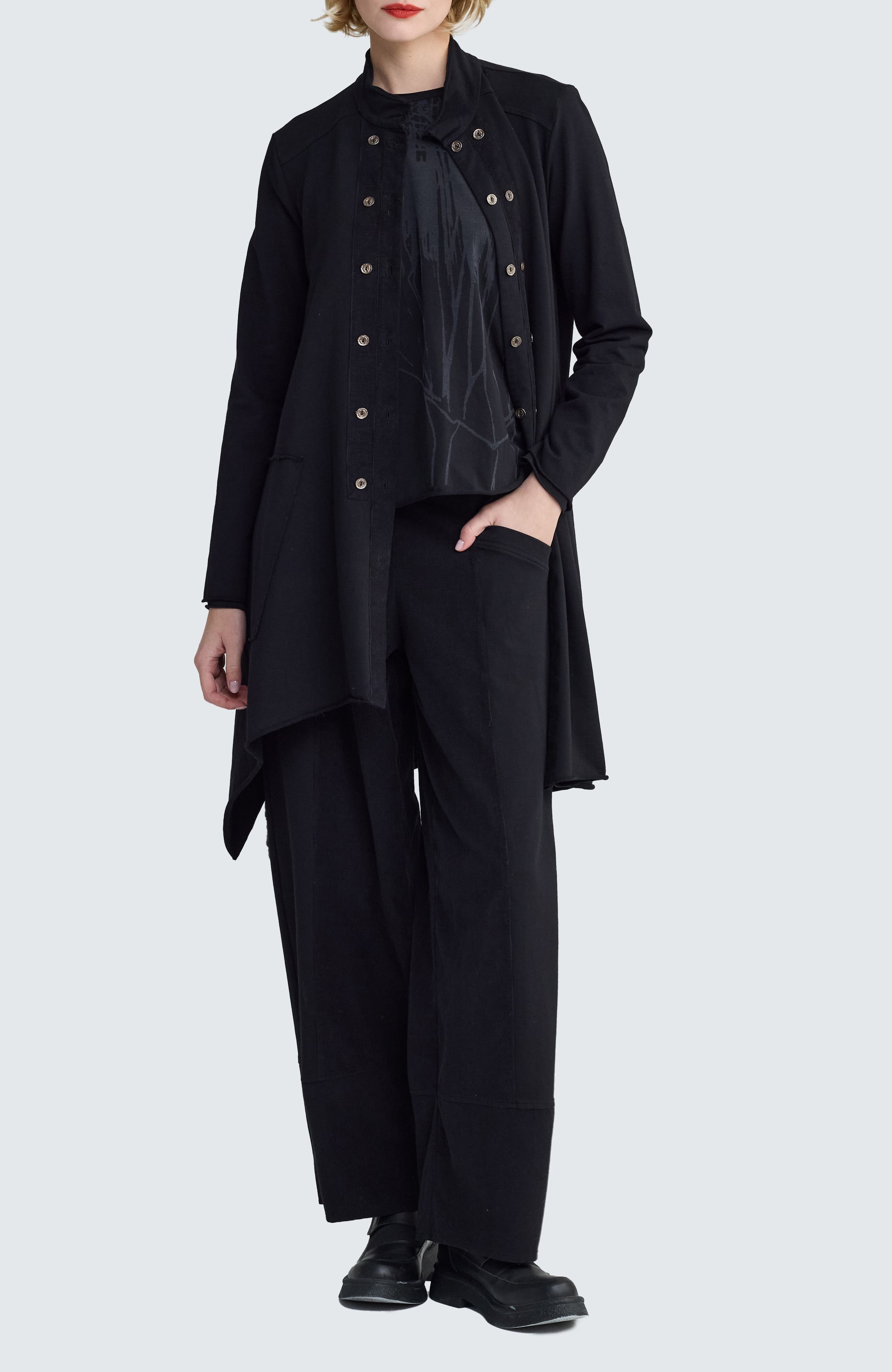 Sable Structured Wide-Leg Pants - image 1