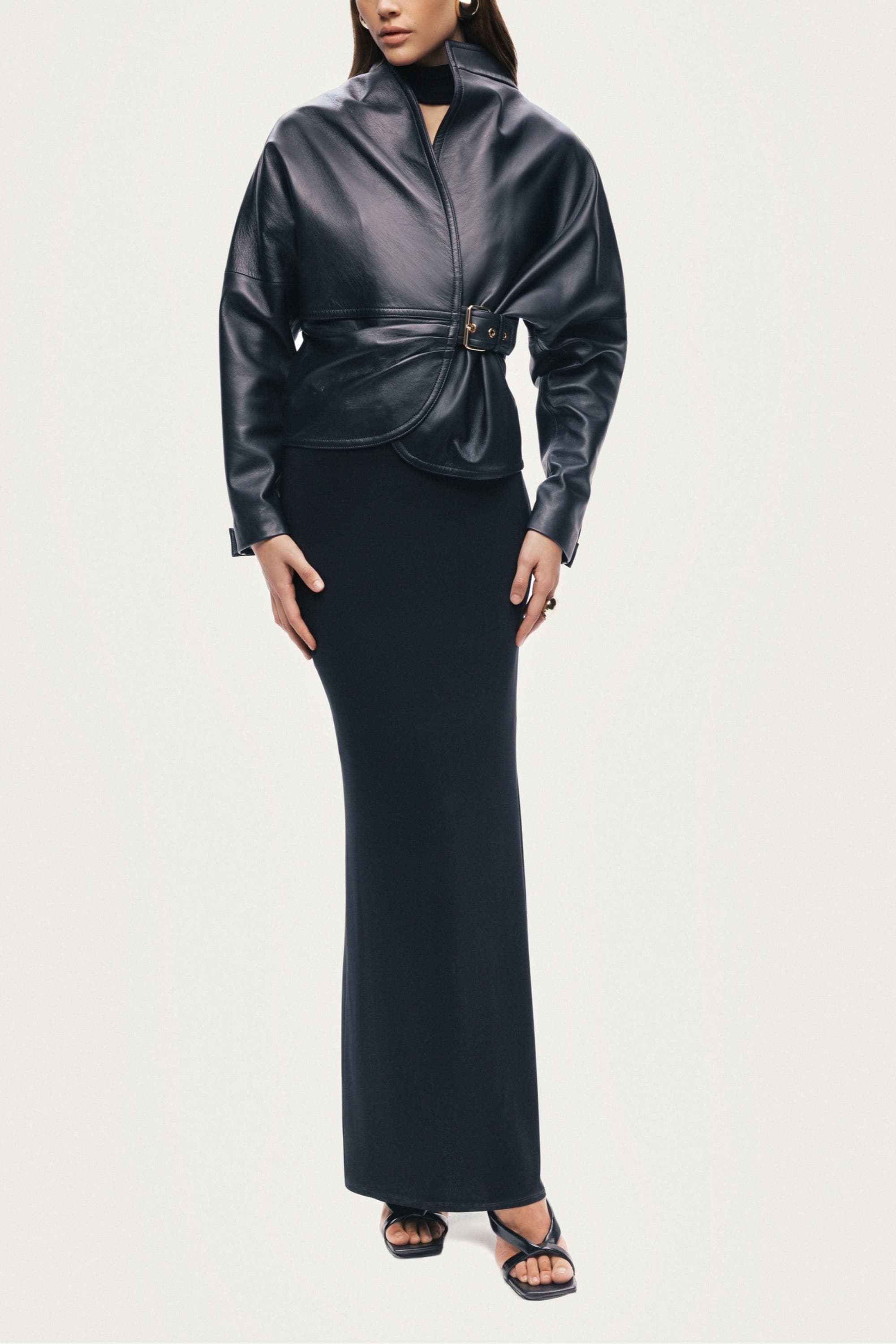 Leather Wrap Jacket - image 2