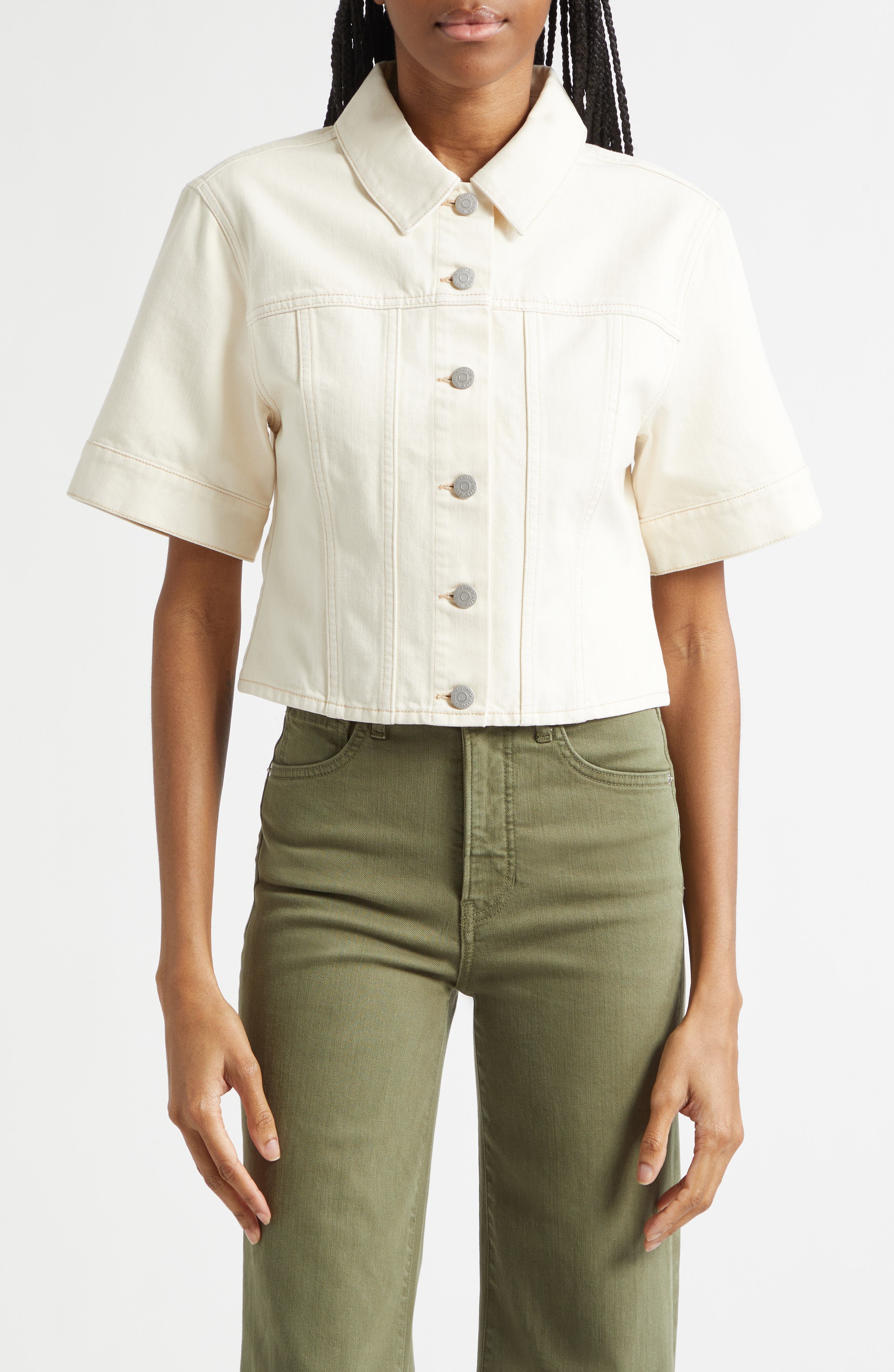 Malcolm Short Sleeve Denim Jacket - image 1