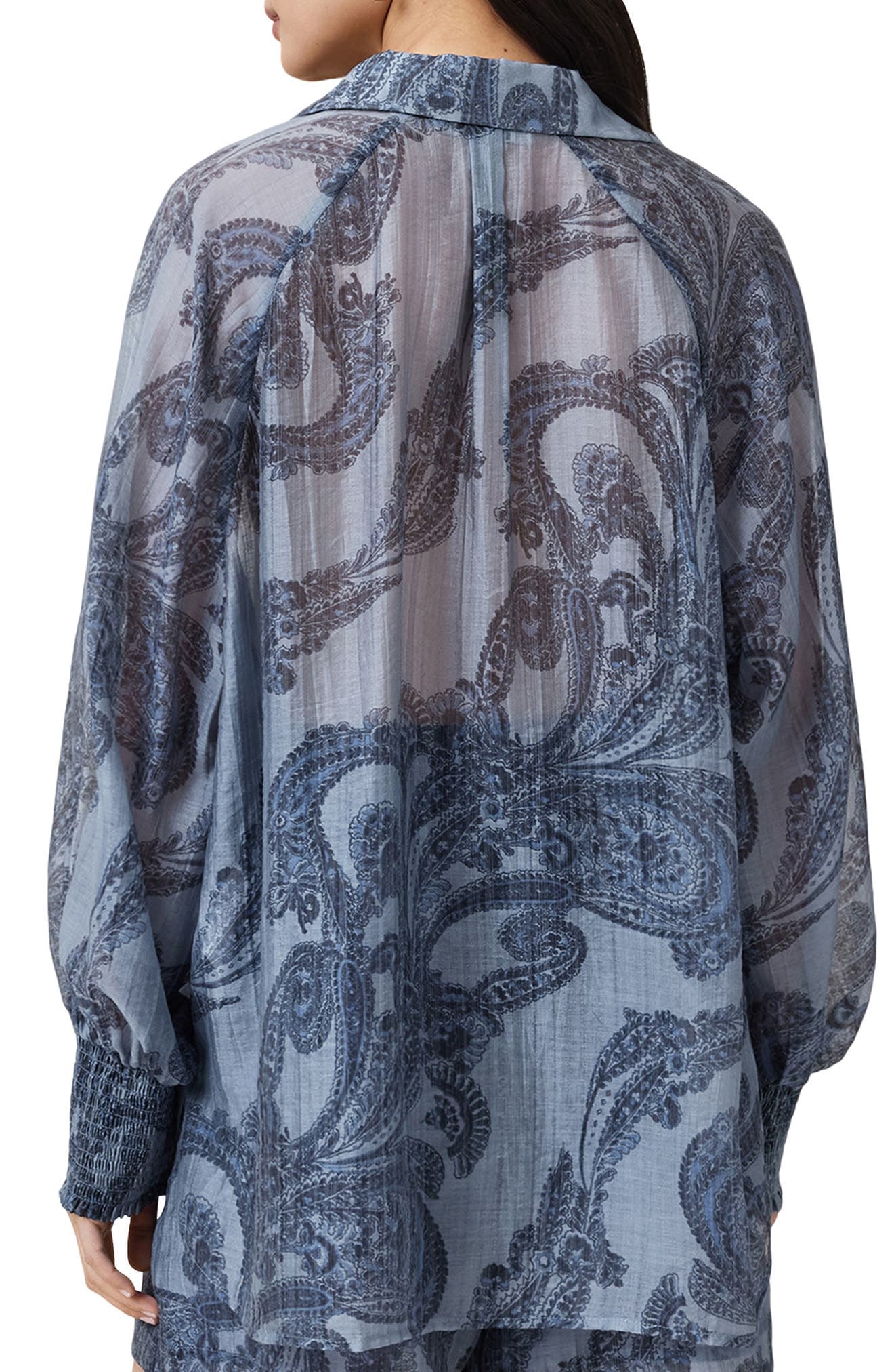 Isla Paisley Button-Up Shirt - image 2