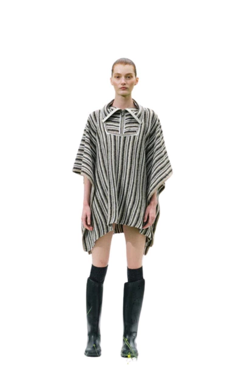 Juniper Striped Wool Cape - image 1