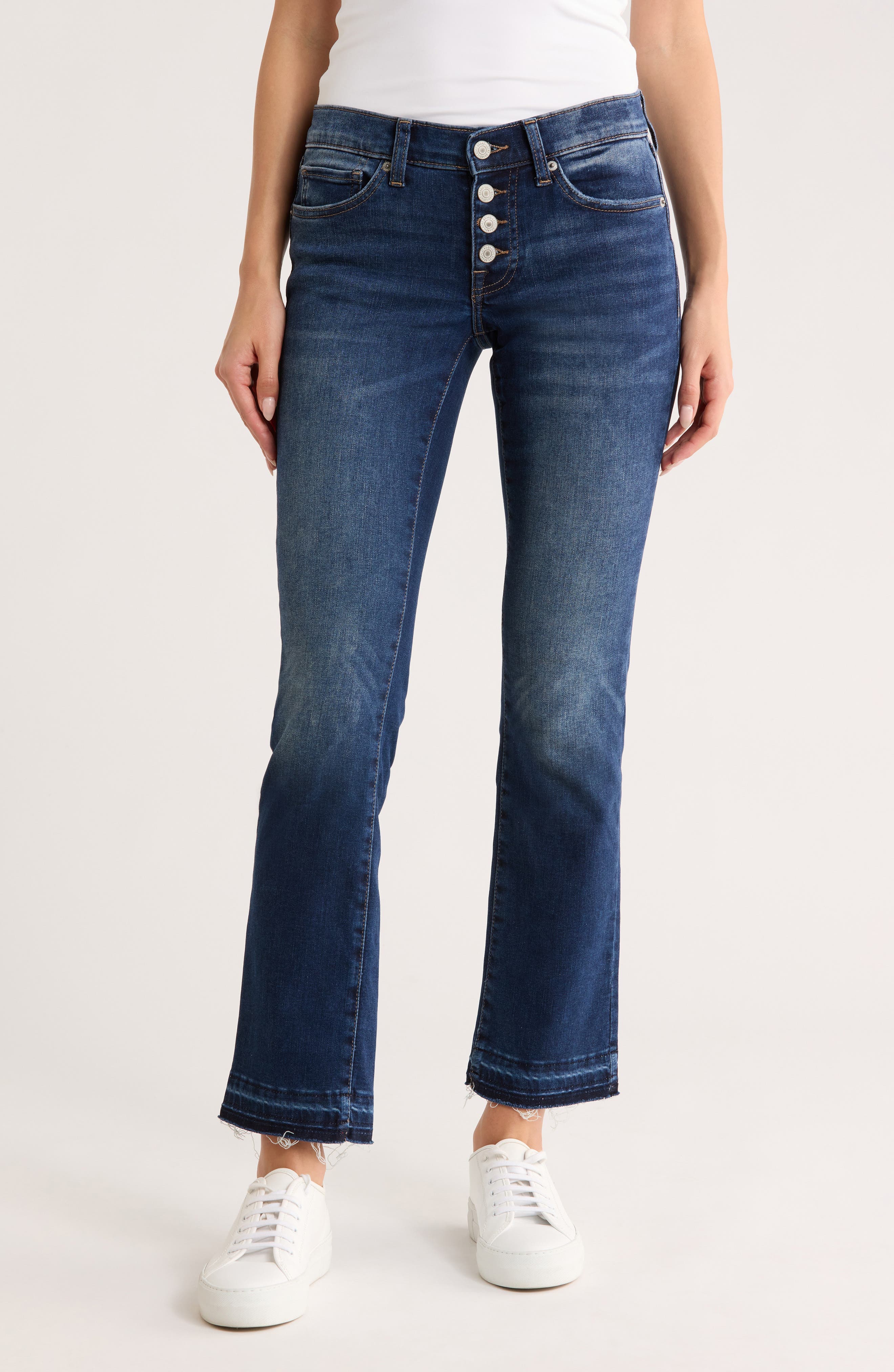 Sweet Button Fly Straight Leg Jeans - image 1