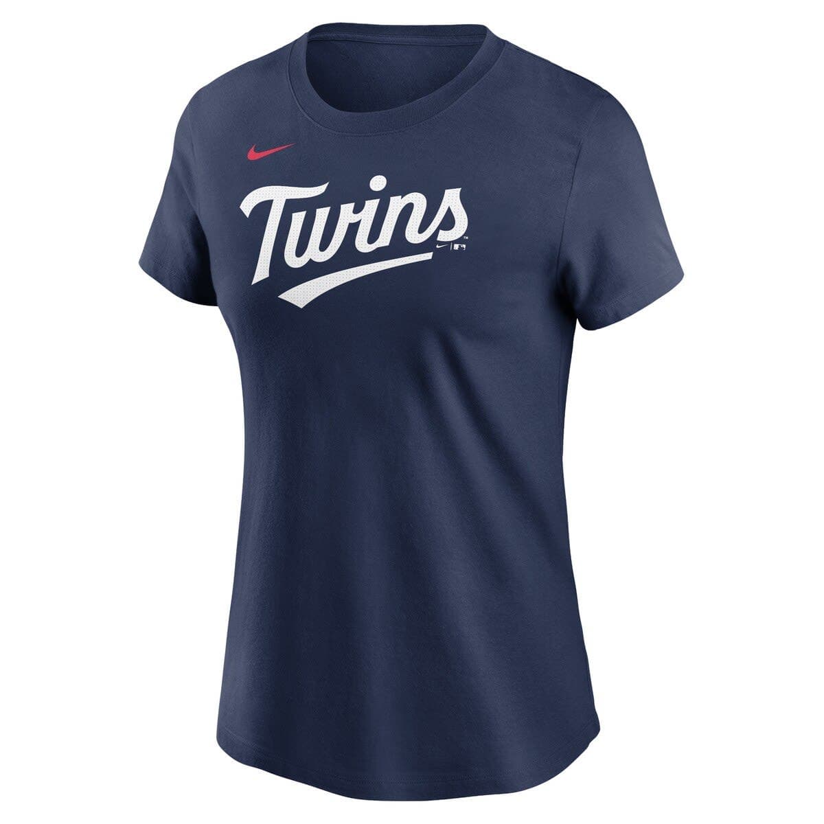 Women's Nike  Navy Minnesota Twins Fuse Wordmark T-Shirt - image 2