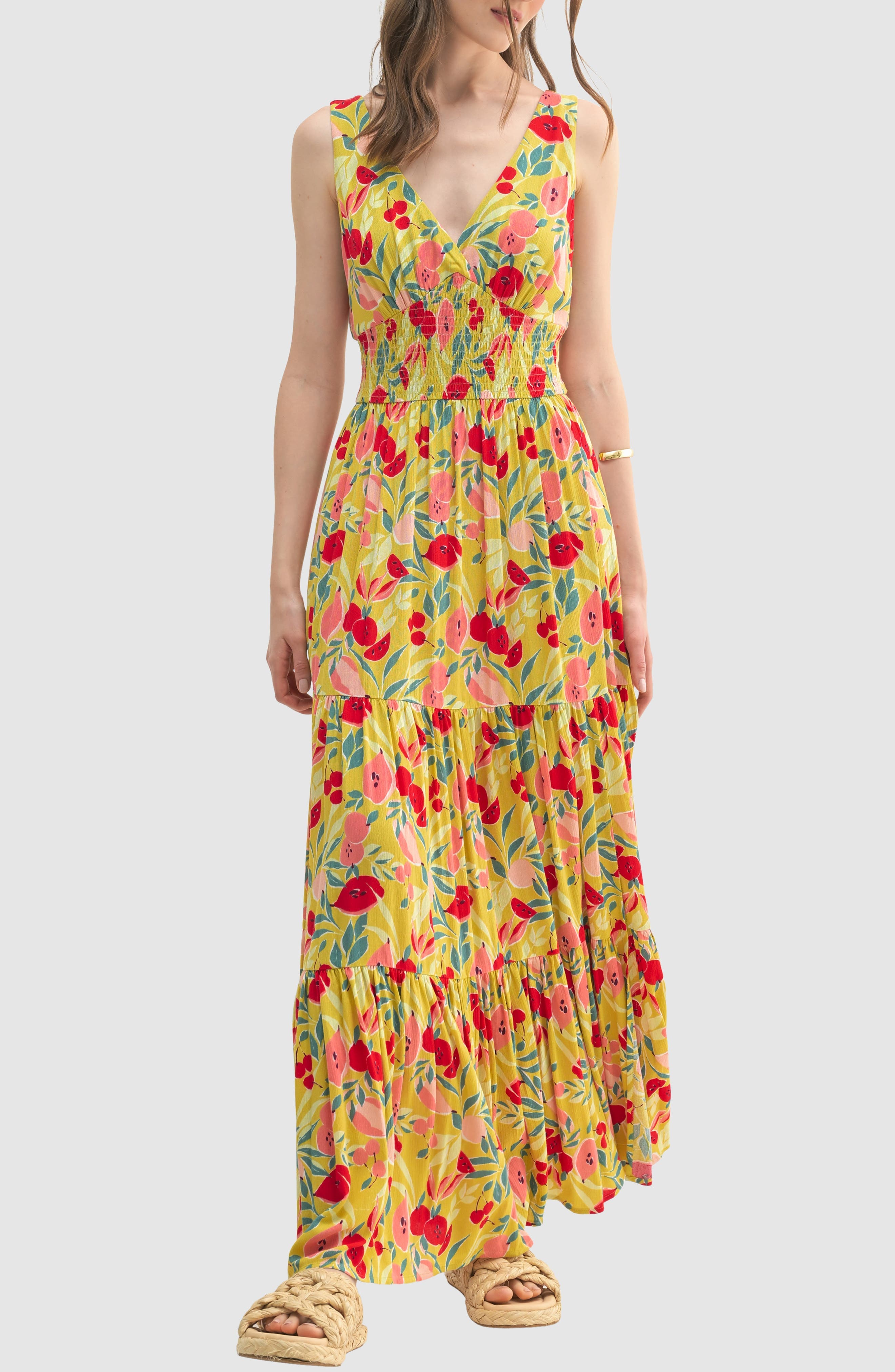 Smocked Maxi Dress - image 1