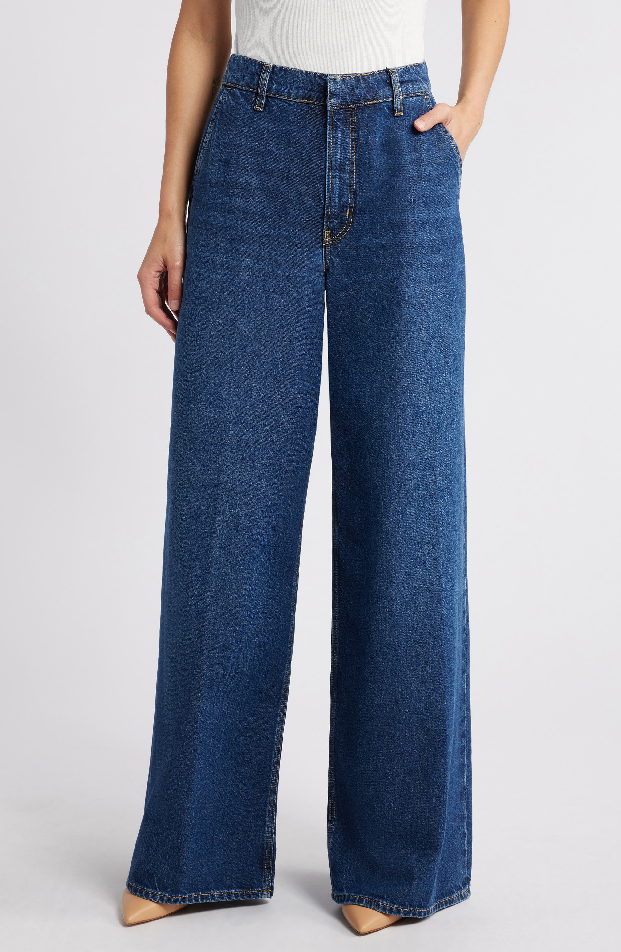 The High Waist Wide Leg Trouser Jeans - image 1