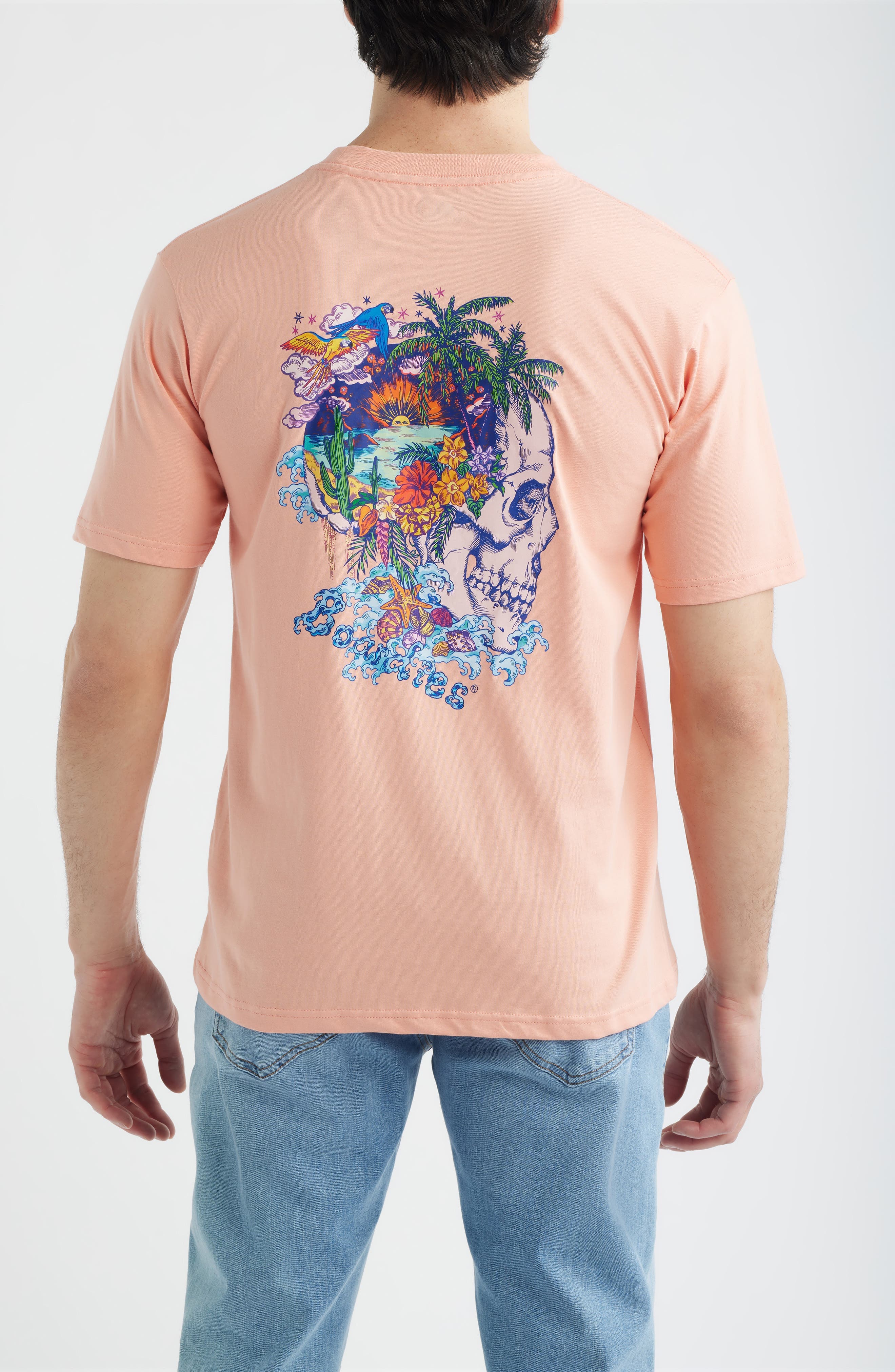 Peach Paradise Cotton Graphic T-Shirt - image 2