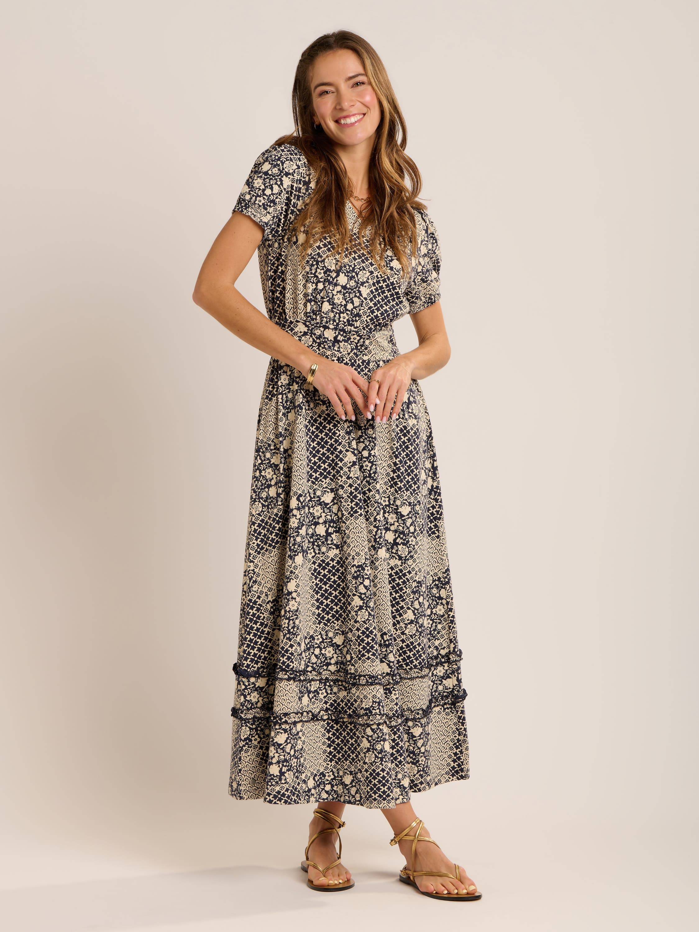 Katerina Printed Maxi Dress - image 1
