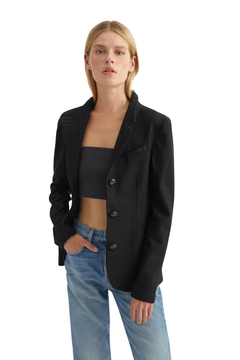 3 Button Wool Blazer - image 1
