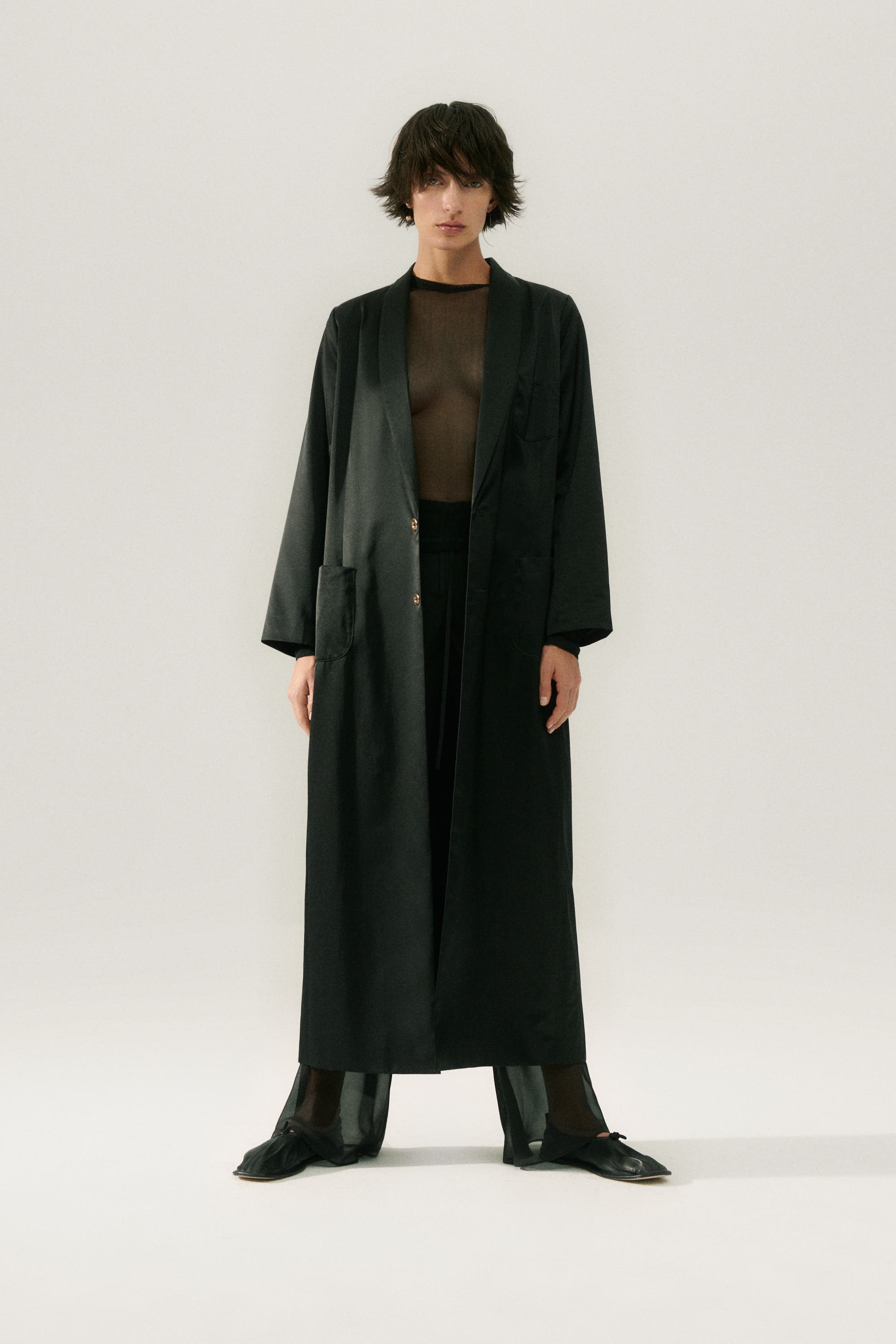 WEATHERPROOF LONG BLAZER BLACK - image 1