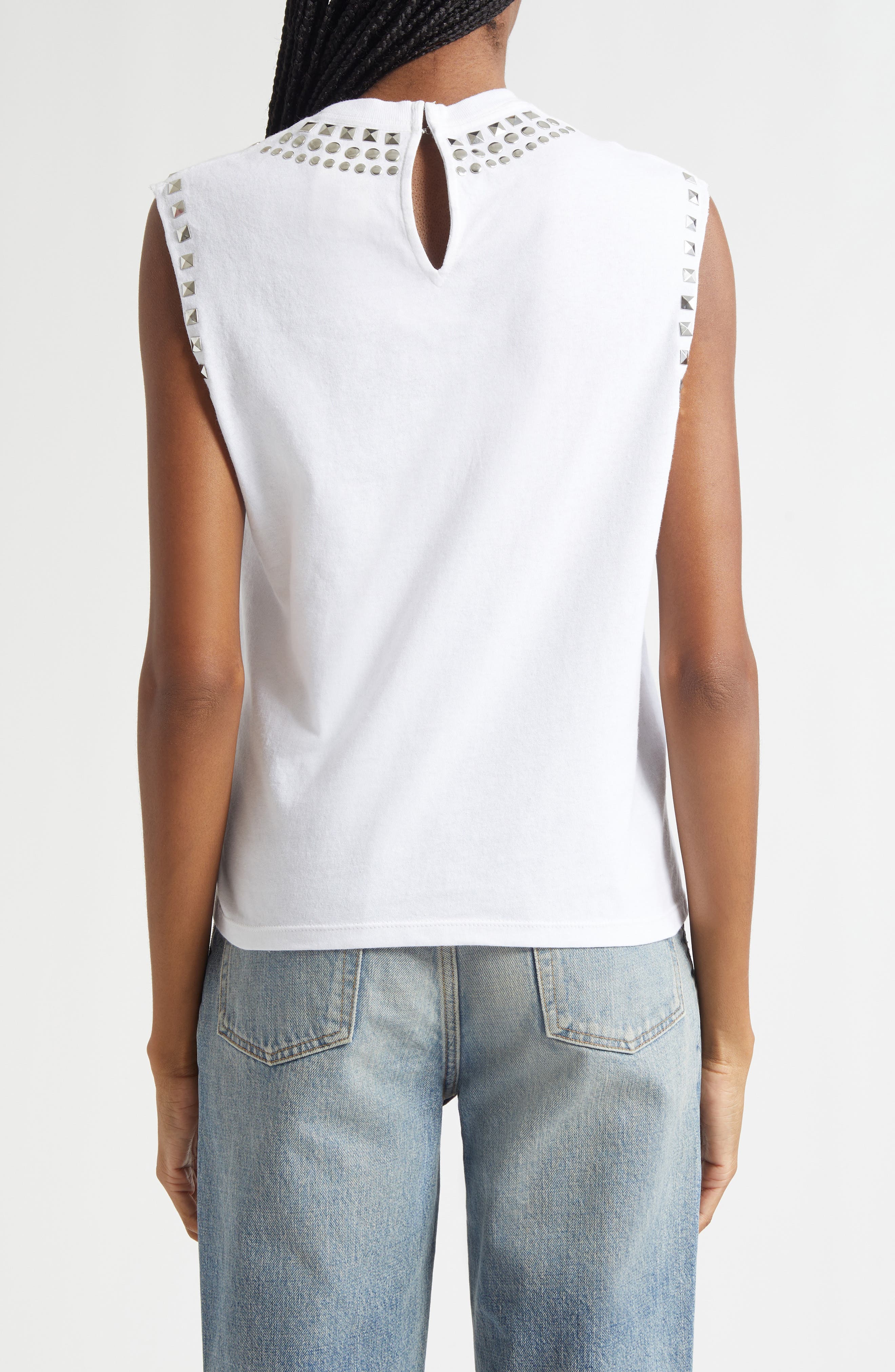 Micah Embellished Muscle Tank - image 2