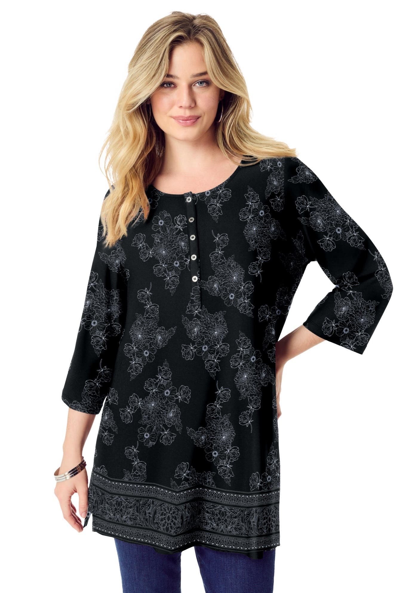 Henley Ultra Drape Tunic - image 1