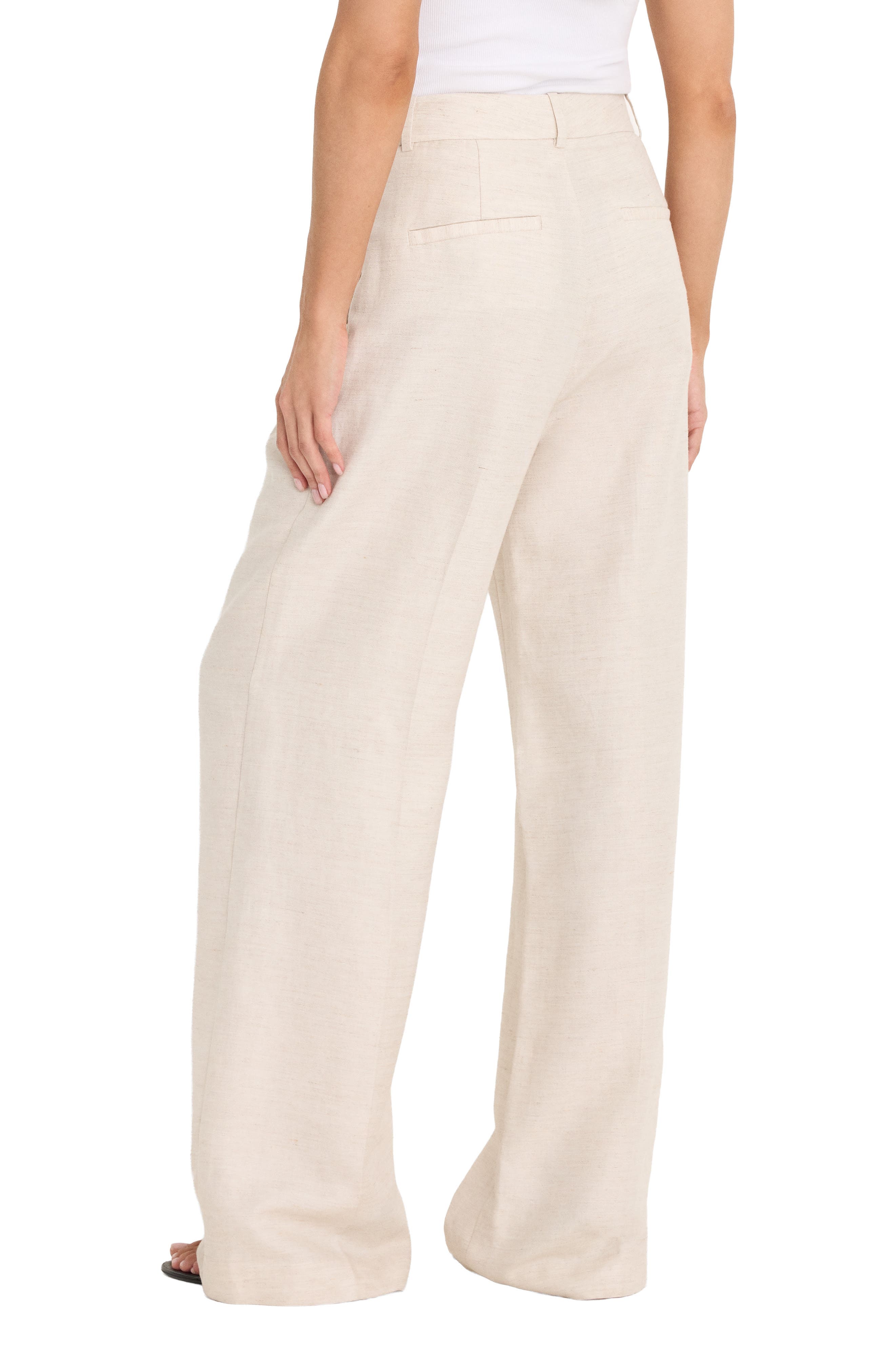 Pleated Tencel & Linen Trousers - image 2