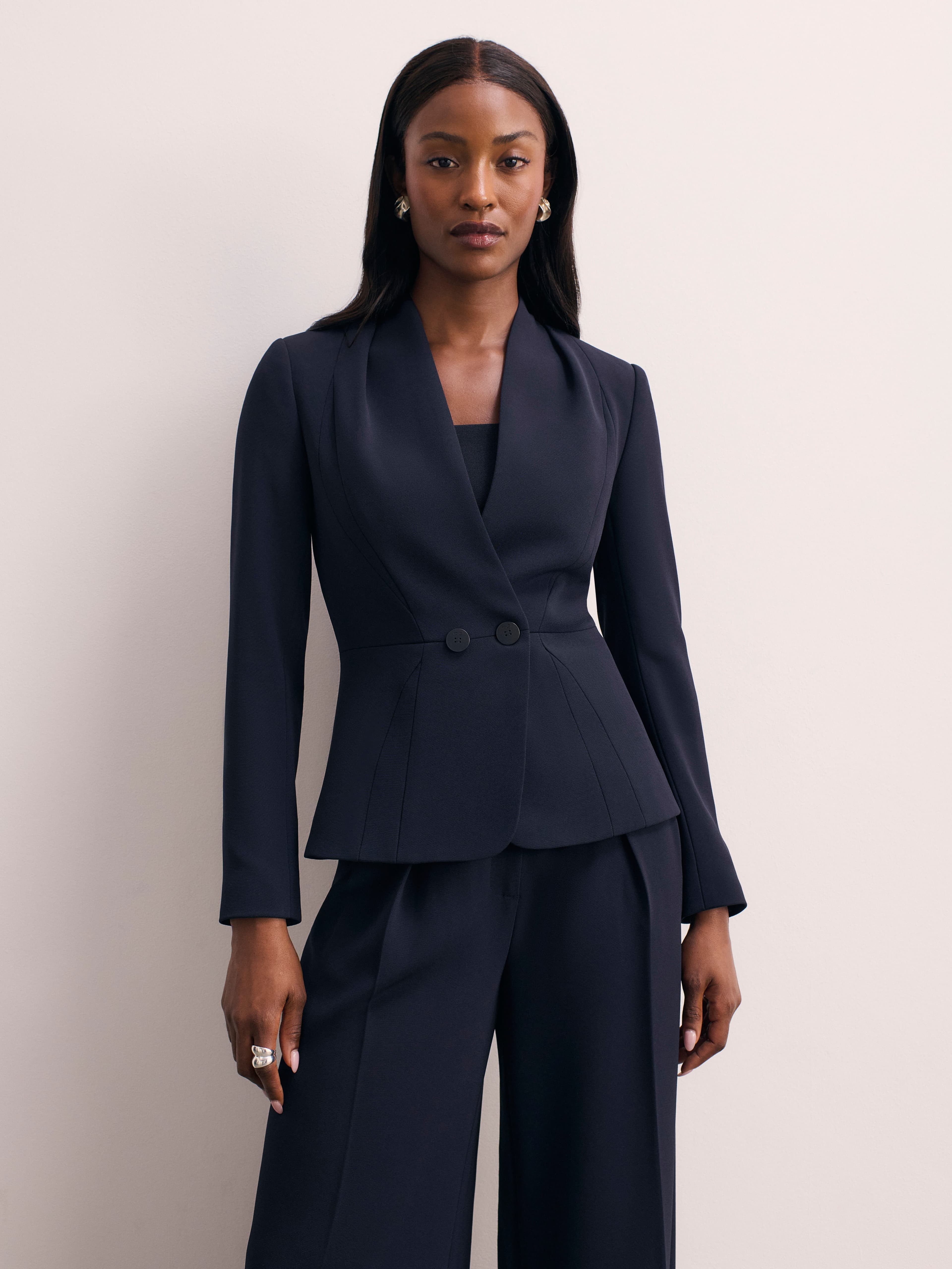 Arno Clever Crepe Blazer - image 1