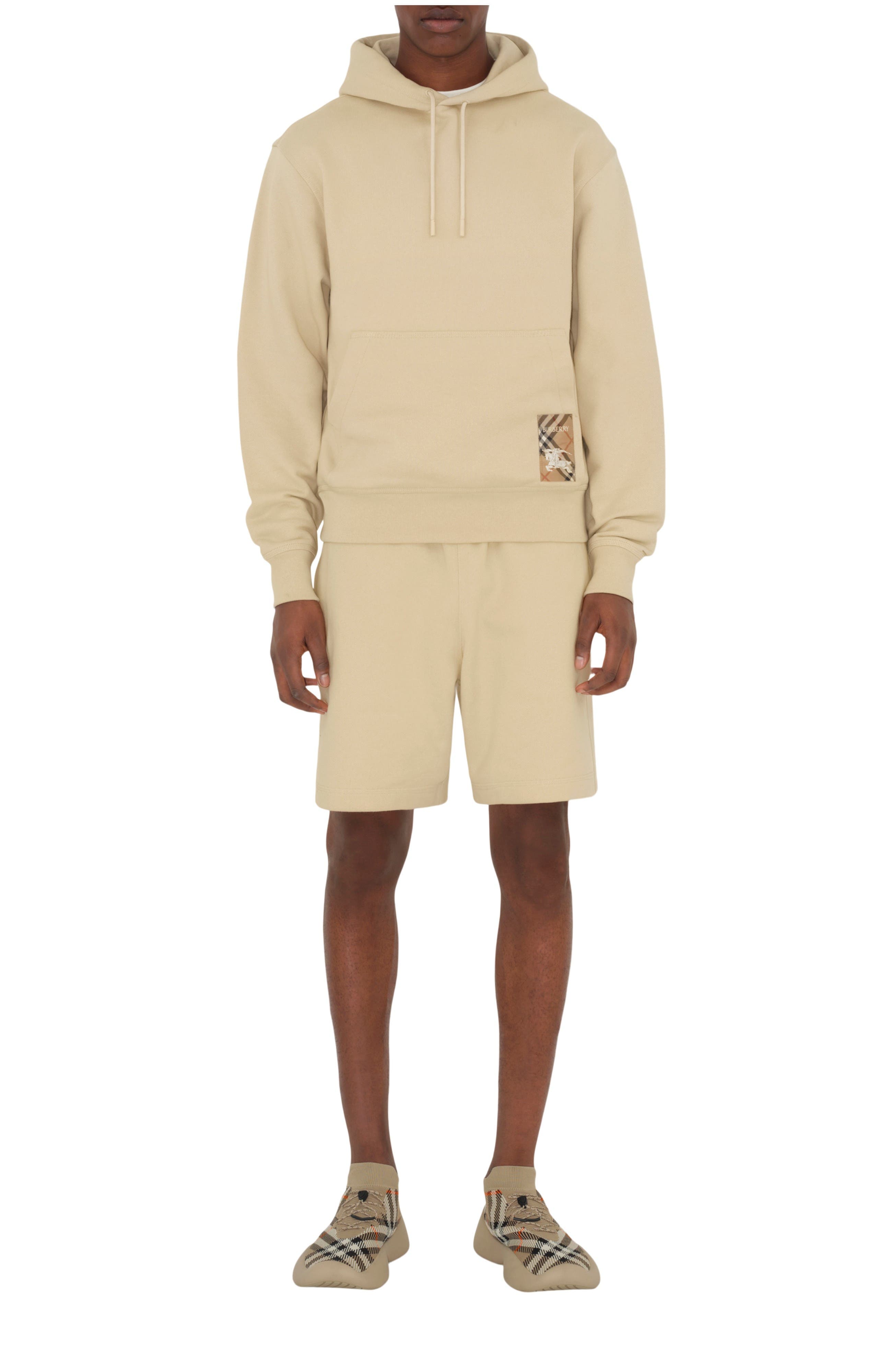 Check Label Cotton Shorts - image 1
