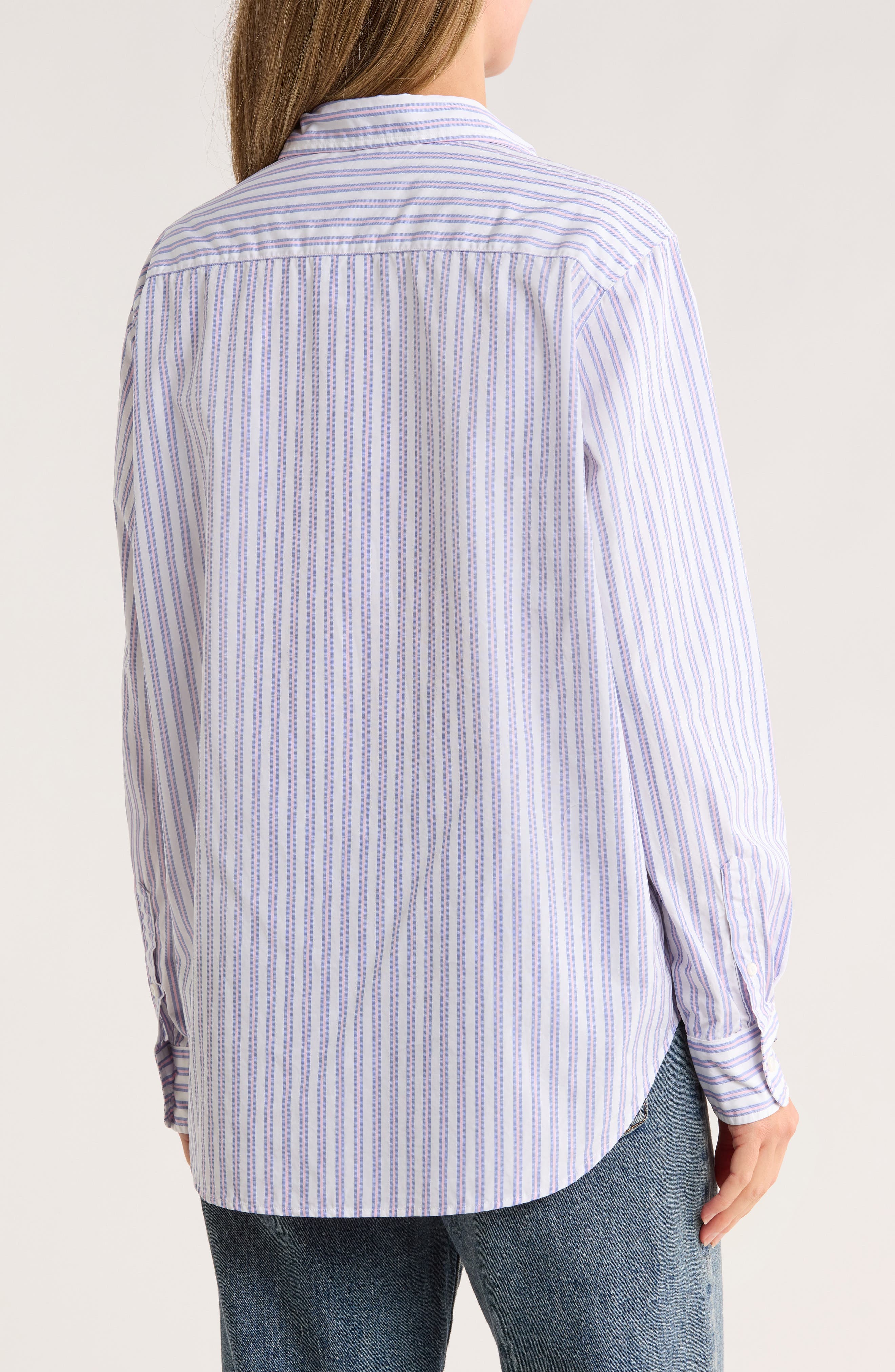 Stripe Relaxed Cotton Button-Up Shirt - image 2