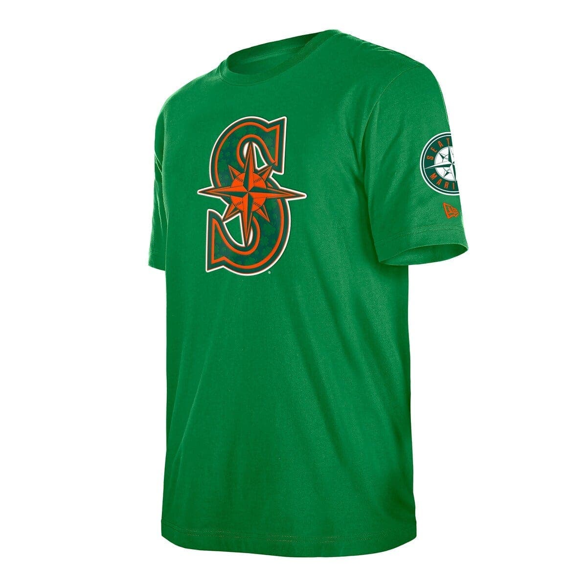 Men's New Era  Kelly Green Seattle Mariners St. Patrick's Day Shamrock Fill T-Shirt - image 2