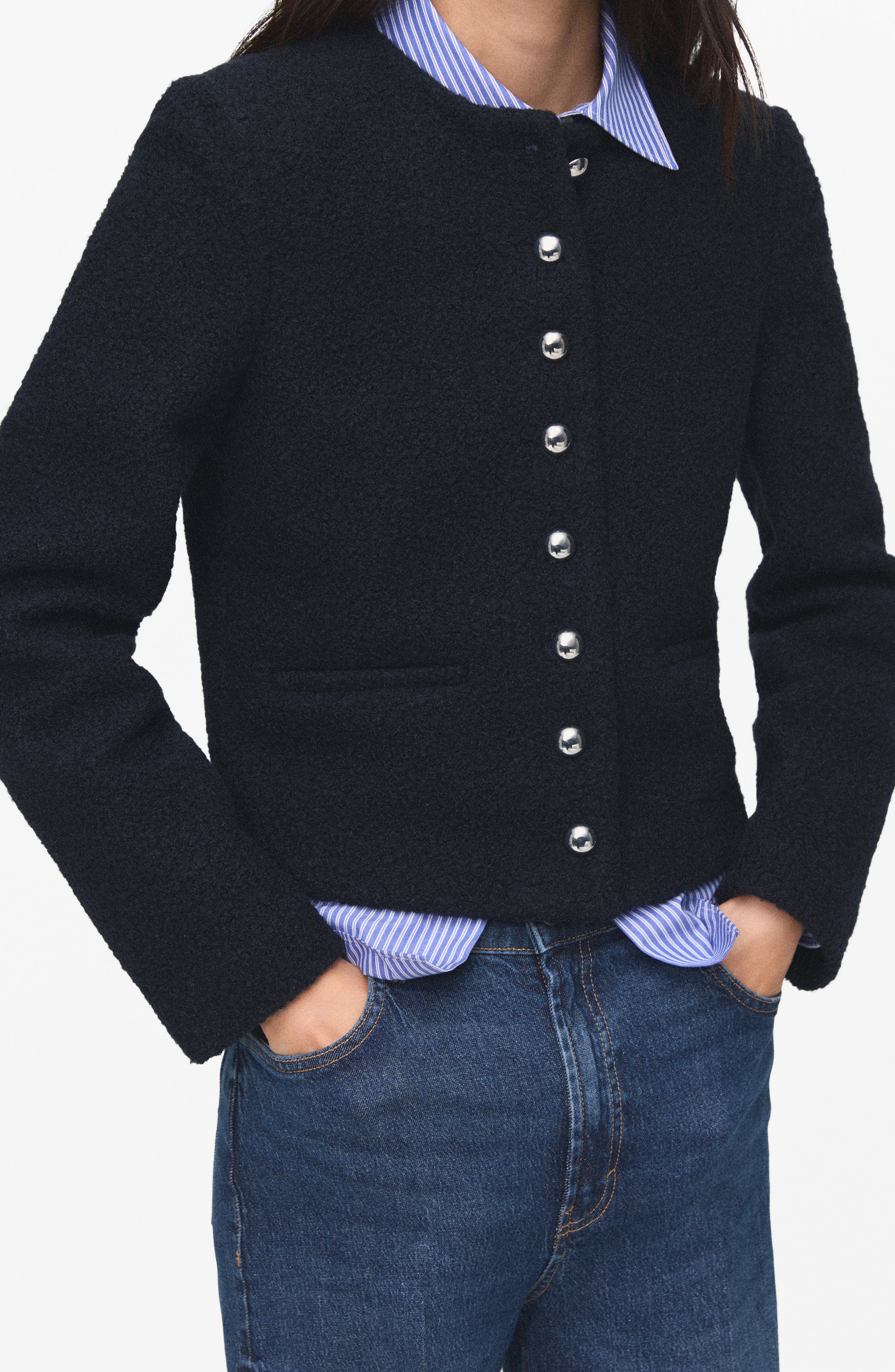 Boucle Crop Jacket - image 1