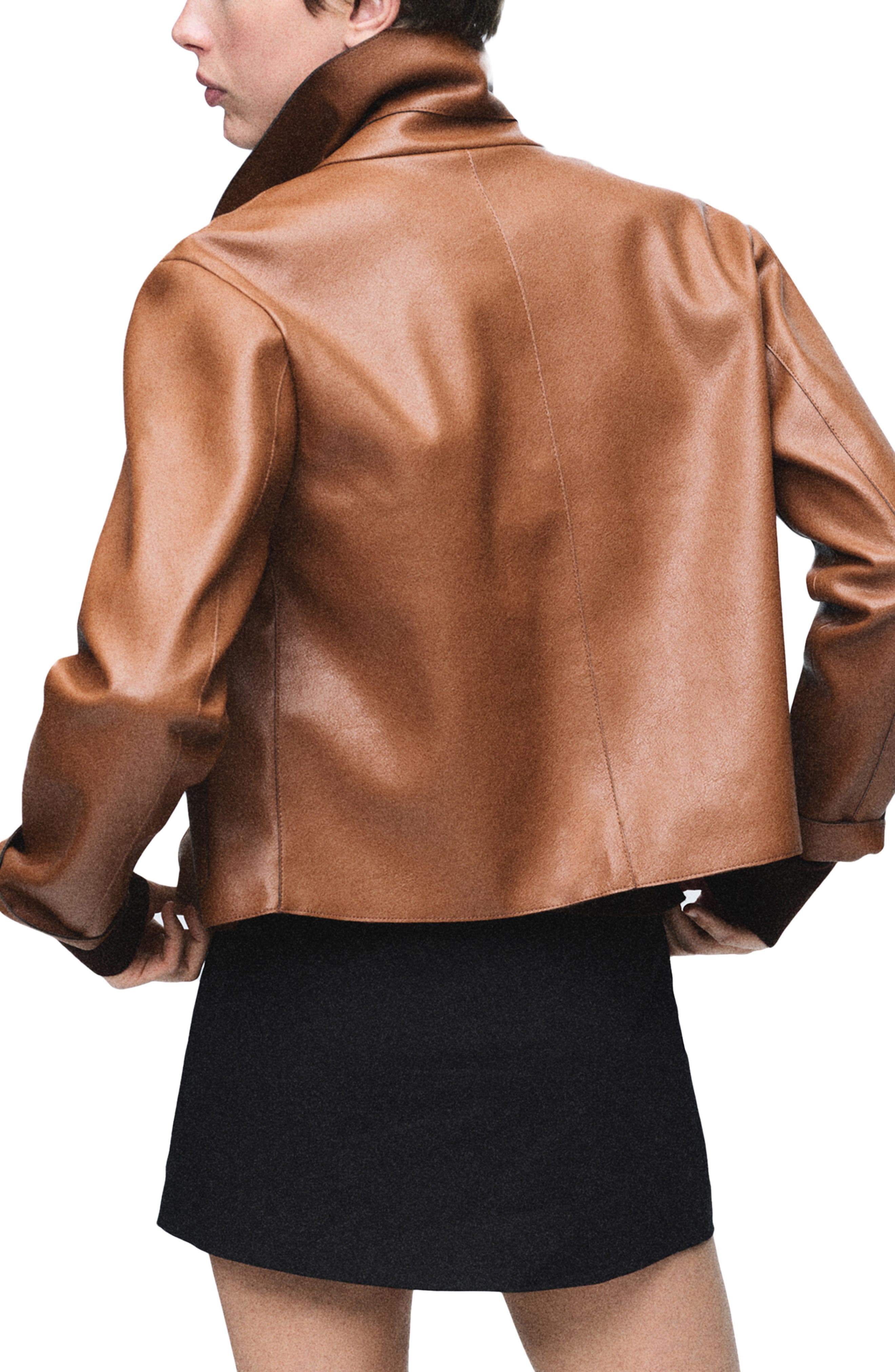 Sabina Faux Leather Jacket - image 2