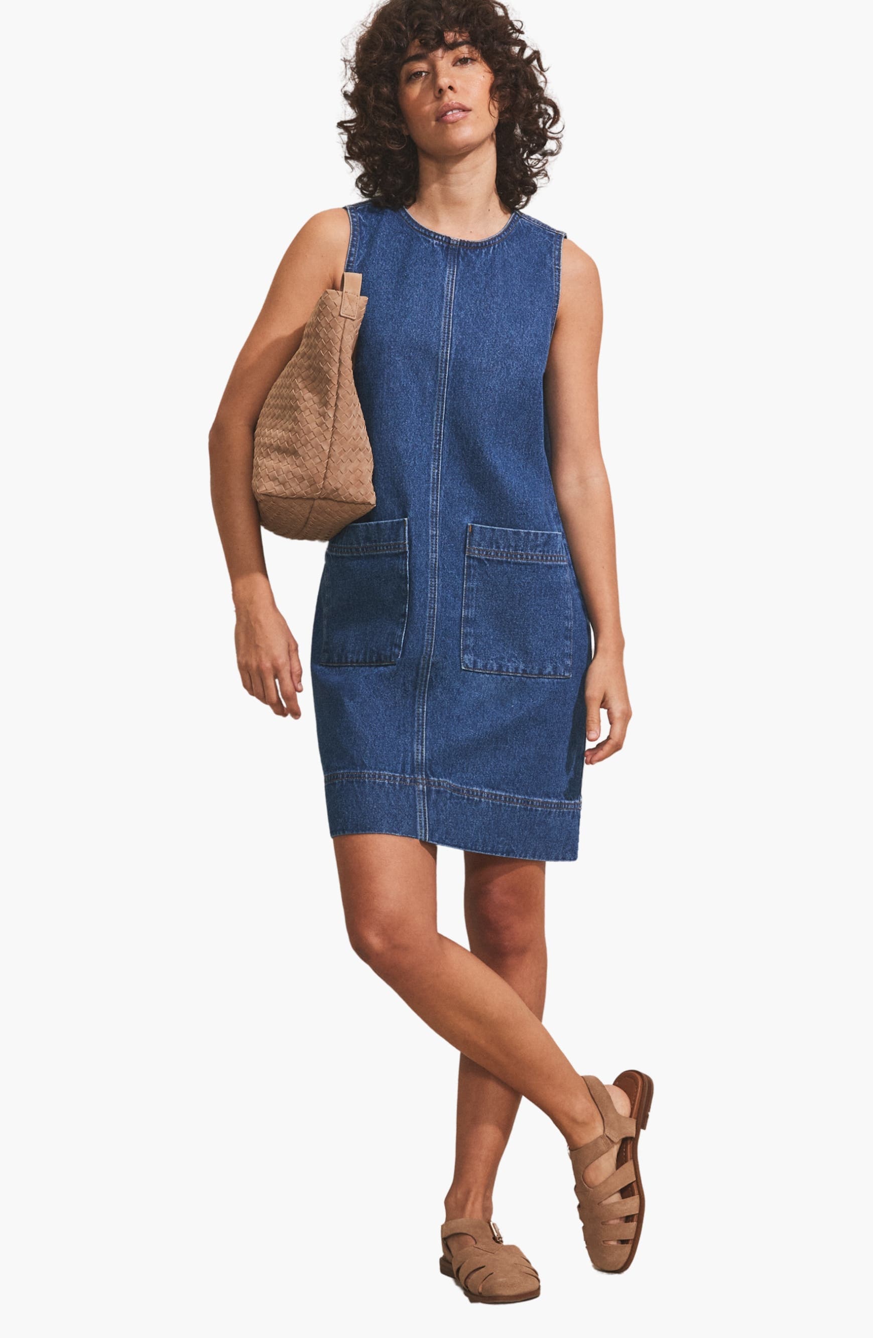Denim Shift Dress - image 1